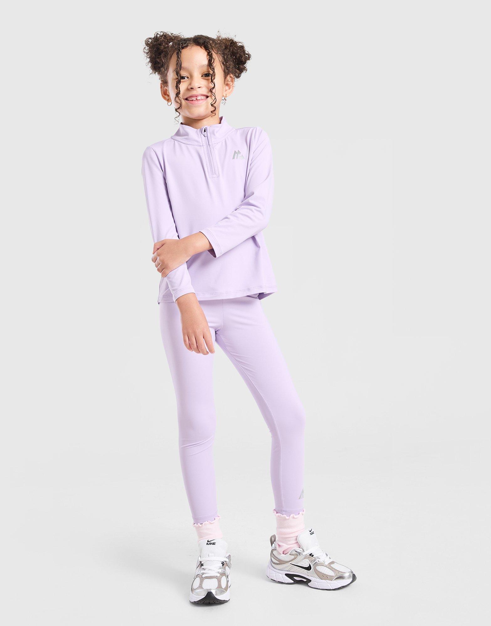 MONTIREX Girls' Bounce 1/4 Zip Top/Leggings Set Children