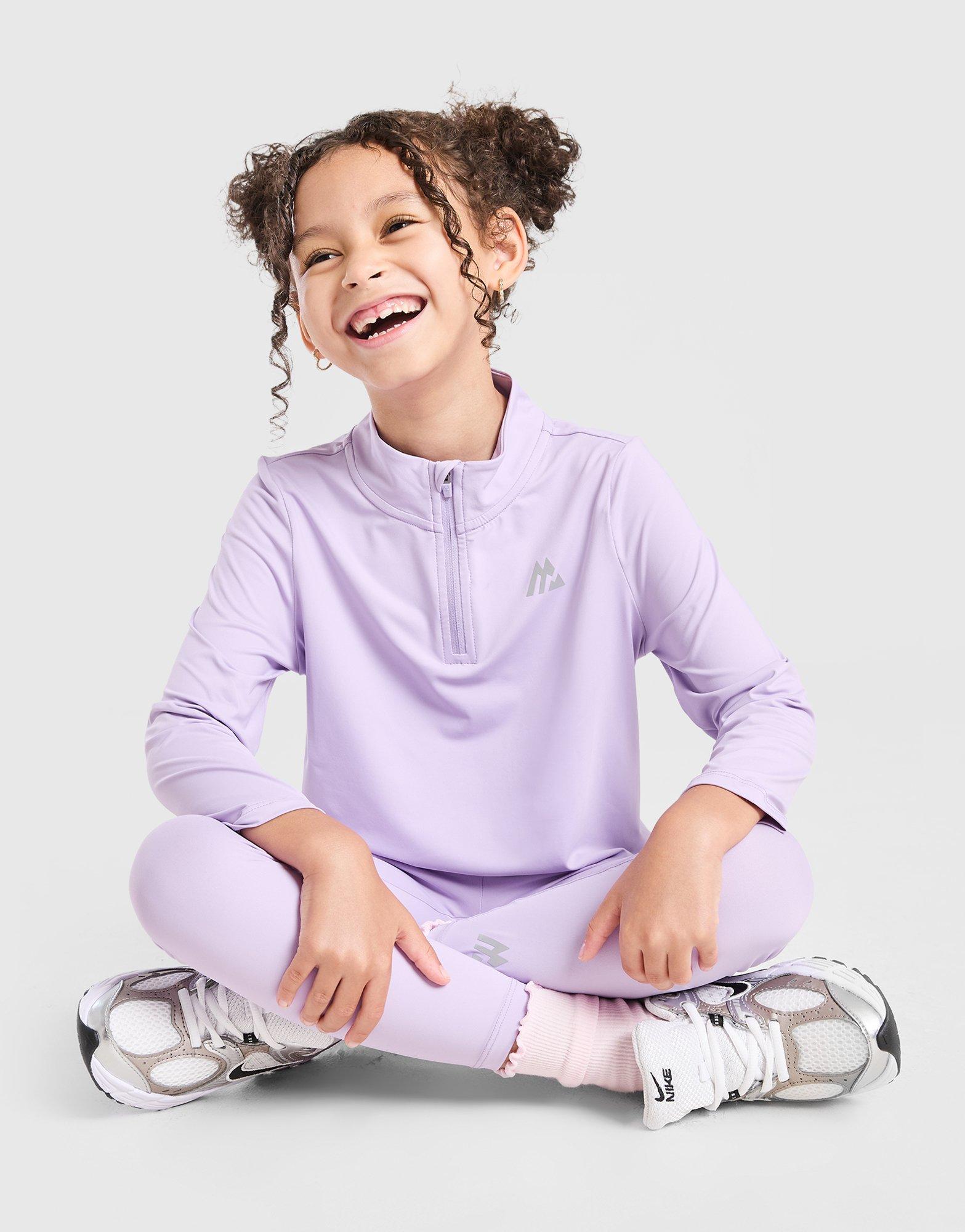 MONTIREX Girls' Bounce 1/4 Zip Top/Leggings Set Children