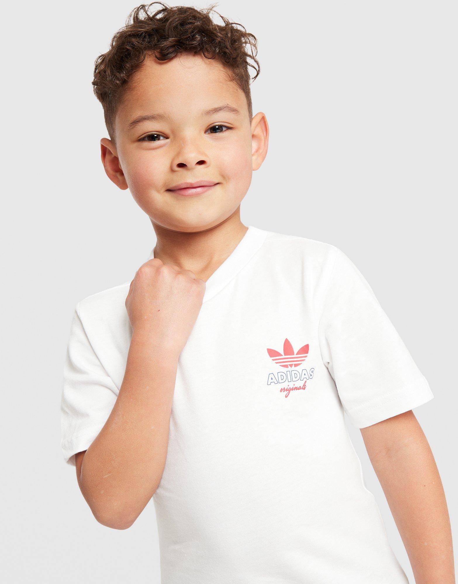 adidas Originals Cafe T-Shirt/Shorts Set Children