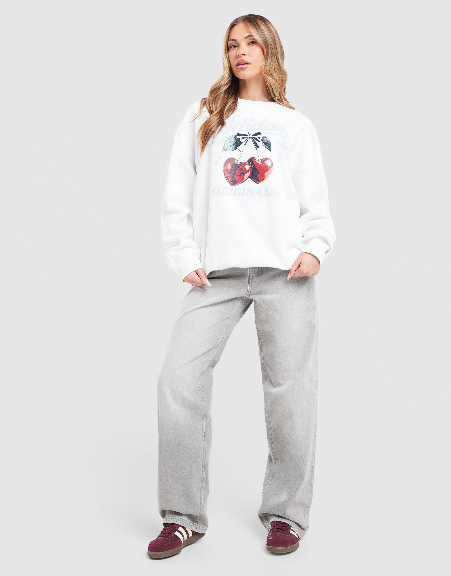 adidas Originals Cherry Boyfriend Crew Sweatshirt