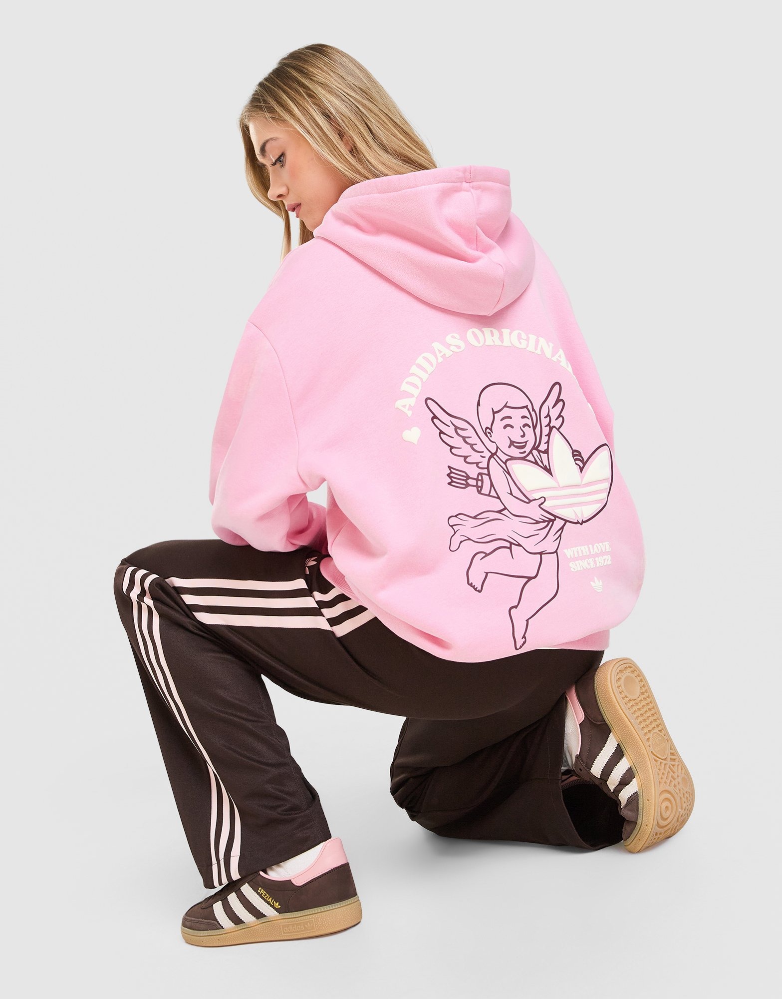 新品 24AW MASU ANGEL MESH HOODIE 48 PINK Pink adidas Originals Cherub Hoodie - JD Sports NZ