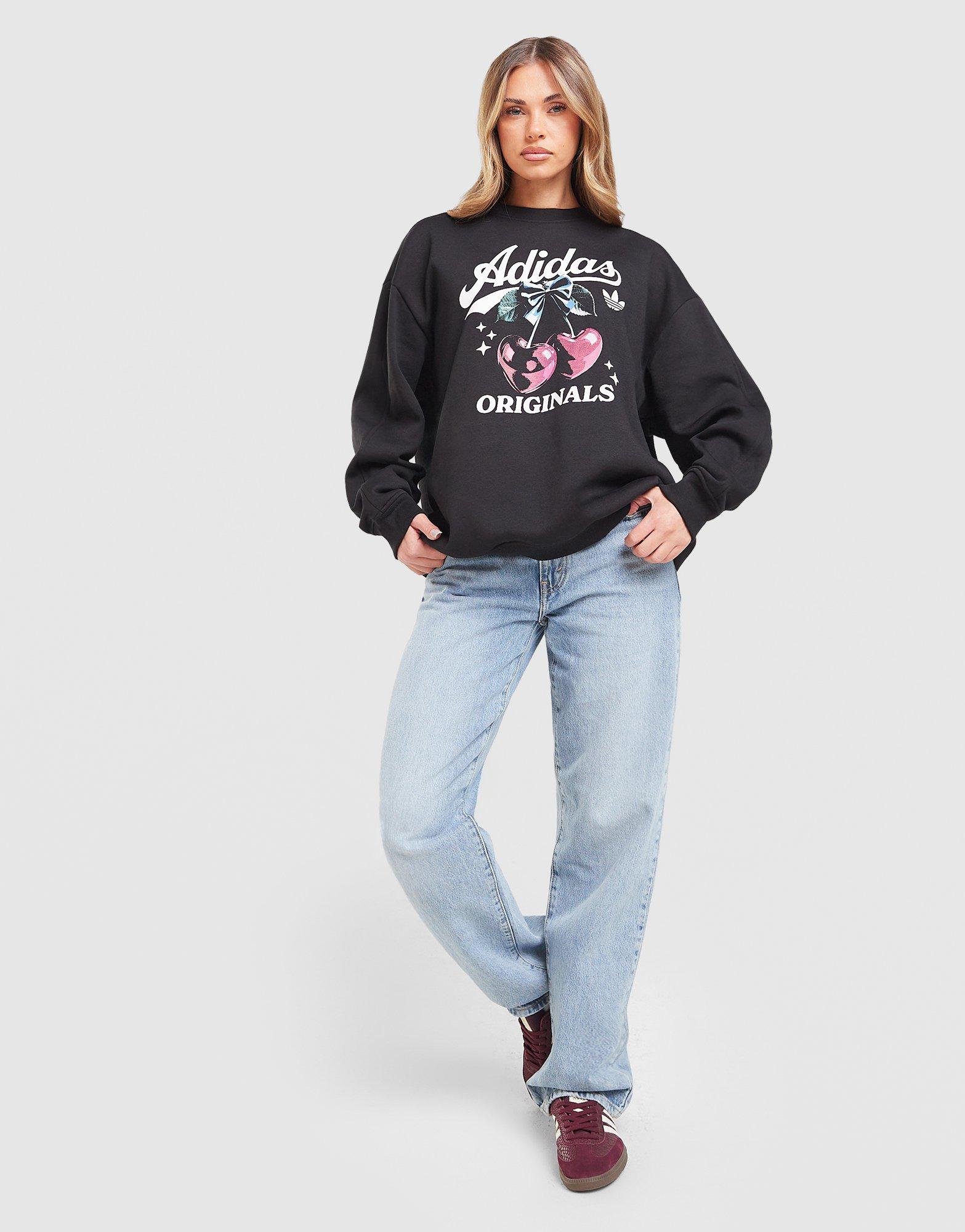 adidas Originals Cherry Boyfriend Crew Sweatshirt