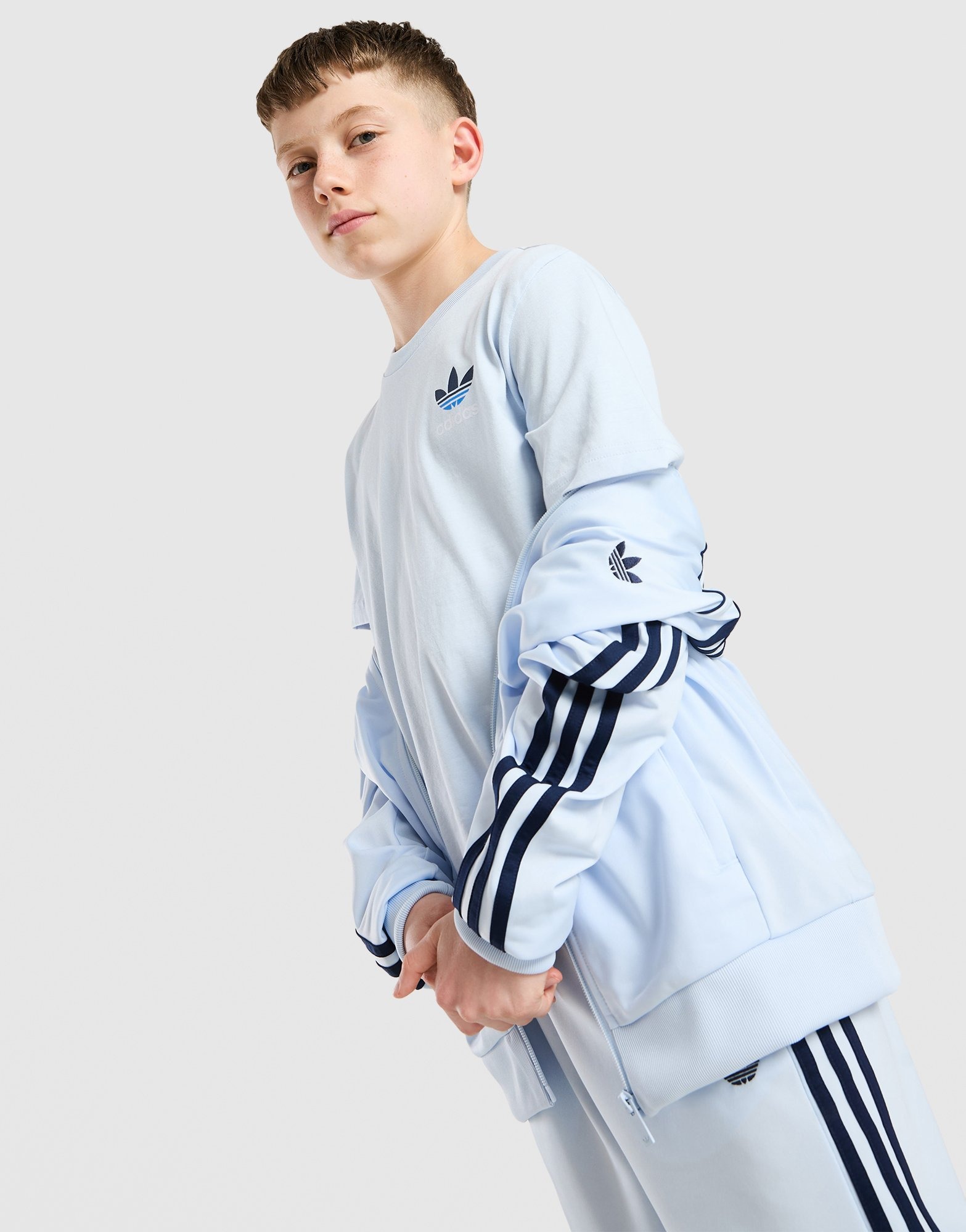 Blue adidas Originals Core Trefoil T-Shirt Junior - JD Sports Australia