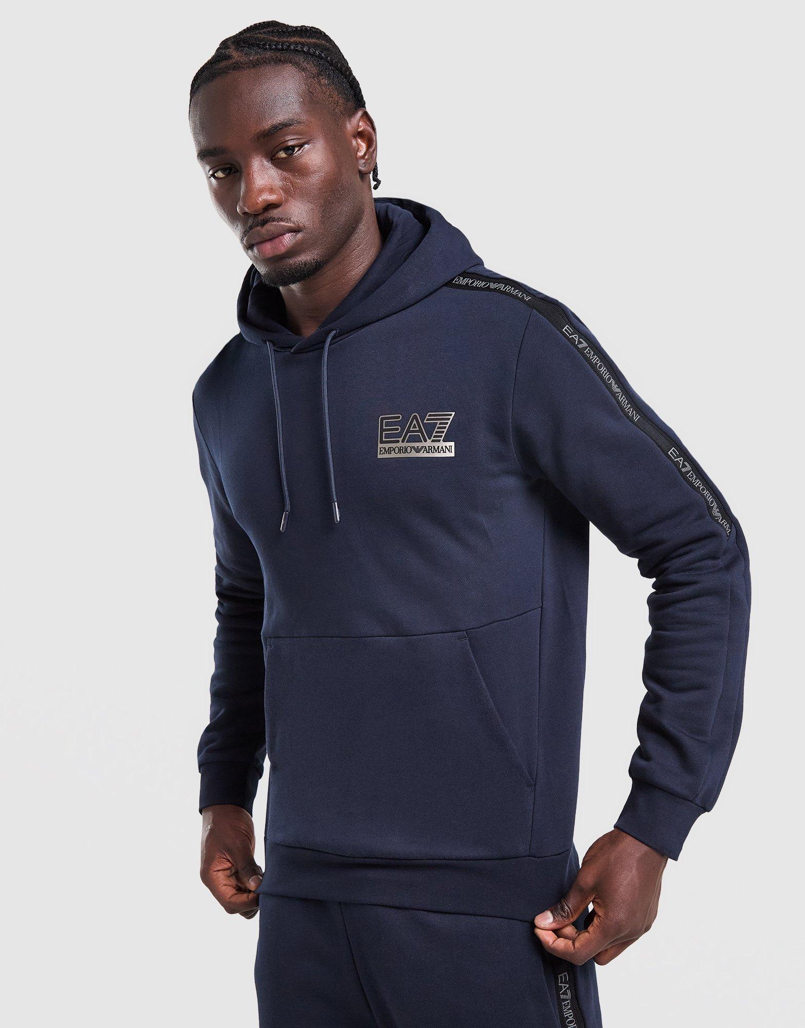 EA7 Emporio Armani Tape Logo Hoodie
