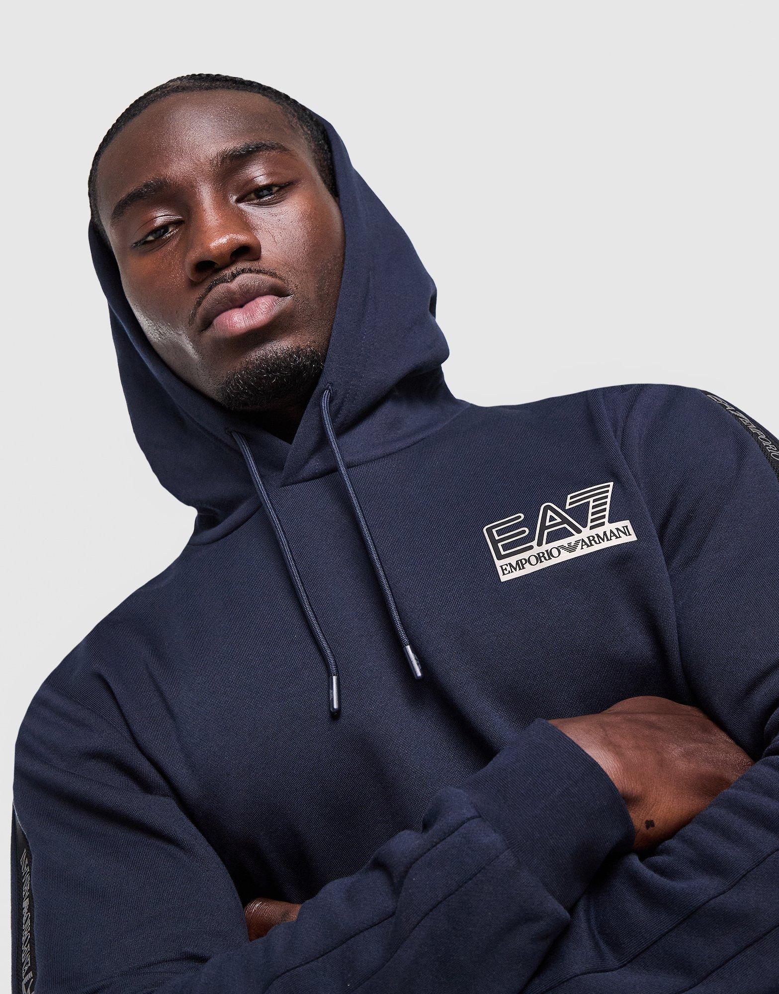 EA7 Emporio Armani Tape Logo Hoodie