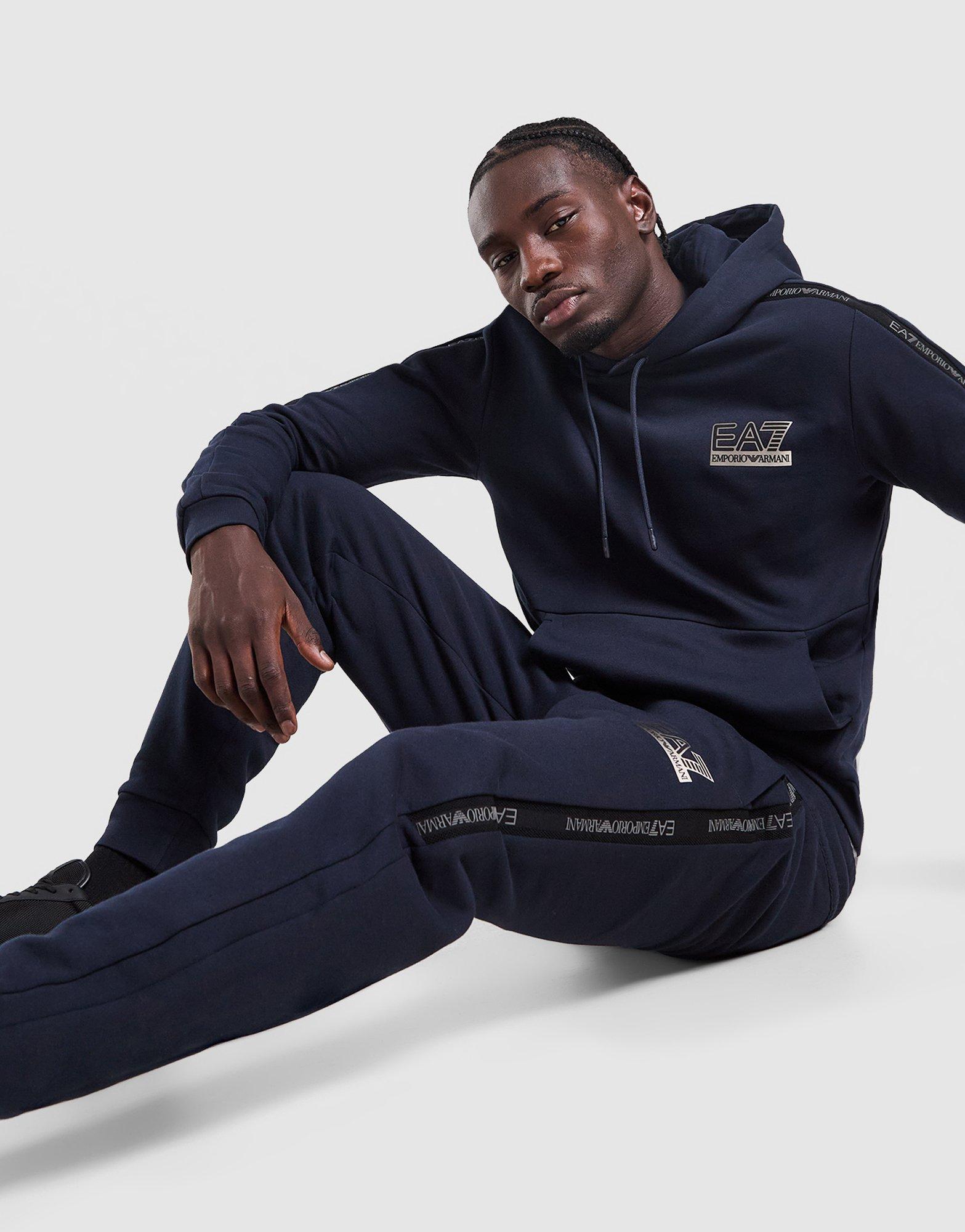 EA7 Emporio Armani Tape Logo Hoodie