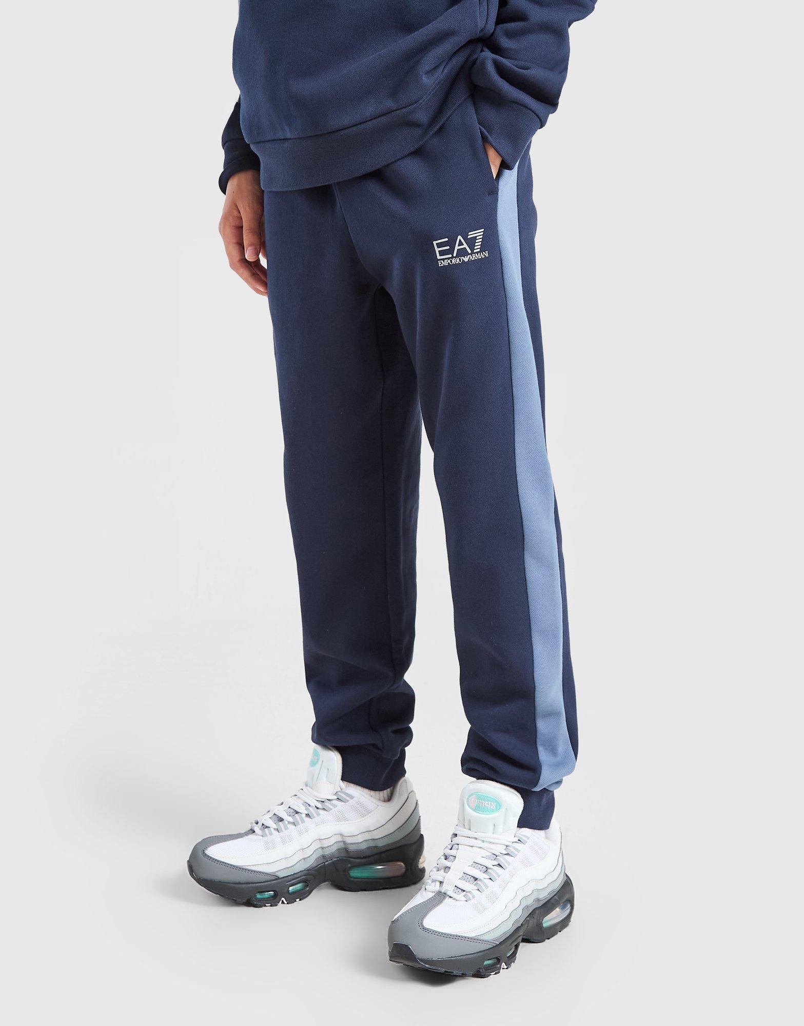EA7 Emporio Armani Train Logo Colour Block Fleece Joggers Junior