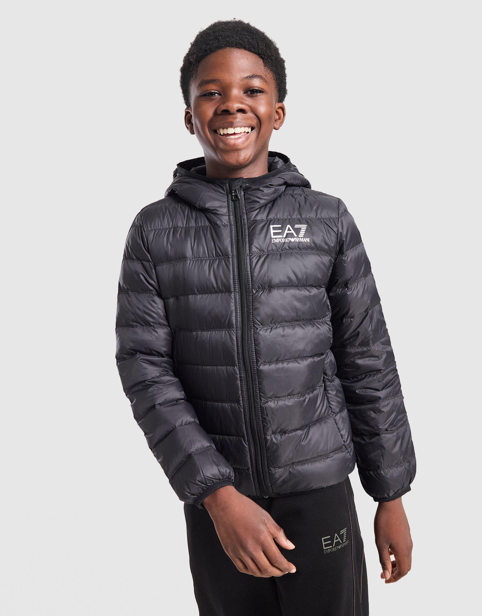 Black EA7 Emporio Armani Train Core Padded Jacket Junior - JD