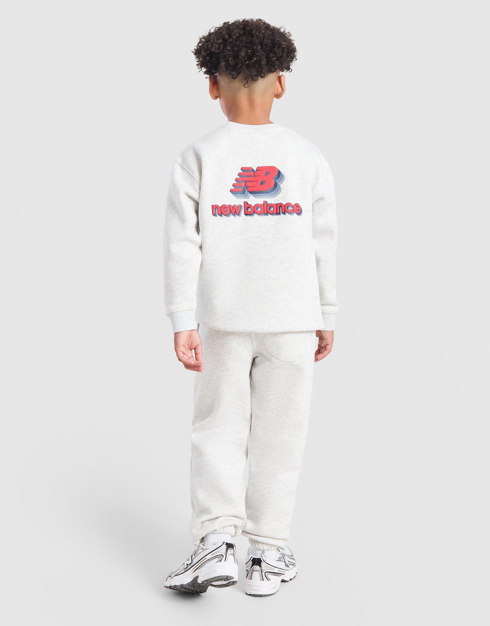 New Balance Stack Bubble Crew Tracksuit Children