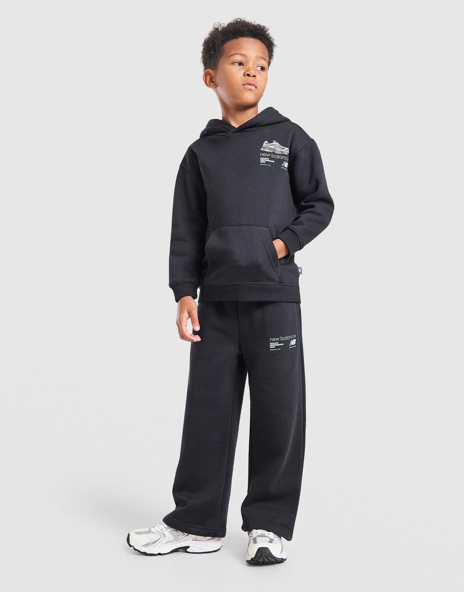 Black New Balance Overhead 9060 Tracksuit Children - JD Sports UK