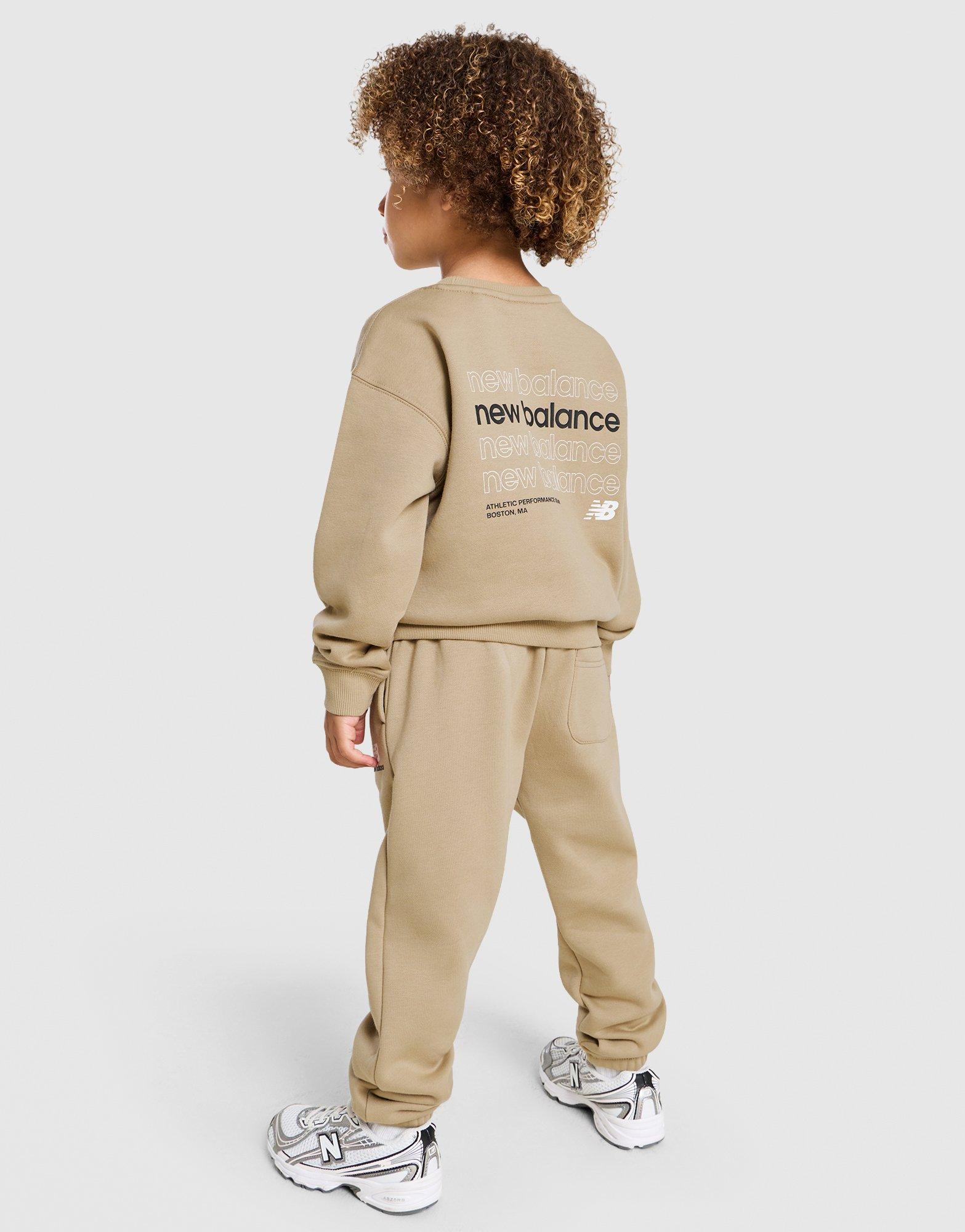 New Balance Repeat Linear Crew Tracksuit Children