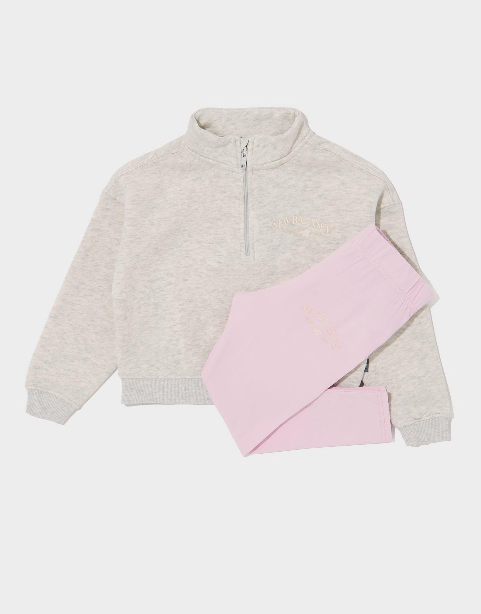 New Balance Girls' Varsity 1/4 Zip Set Children