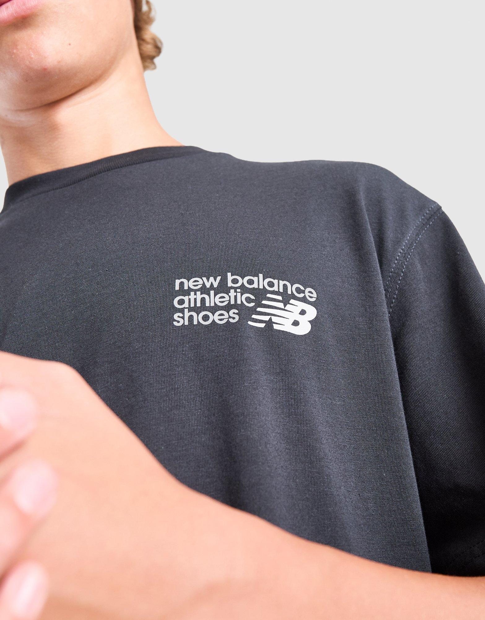 New Balance Linear Back Print T-Shirt Junior