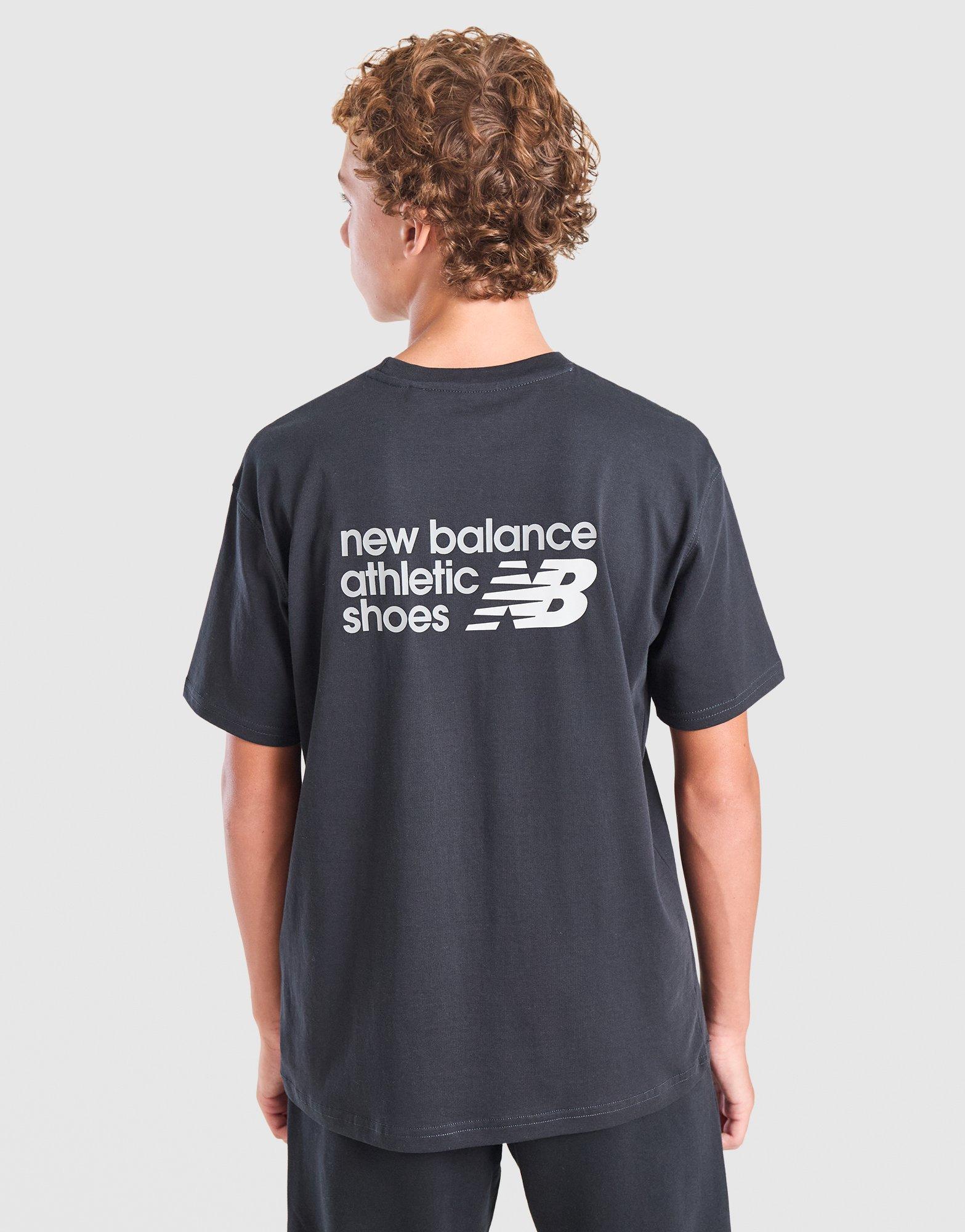 New Balance Linear Back Print T-Shirt Junior
