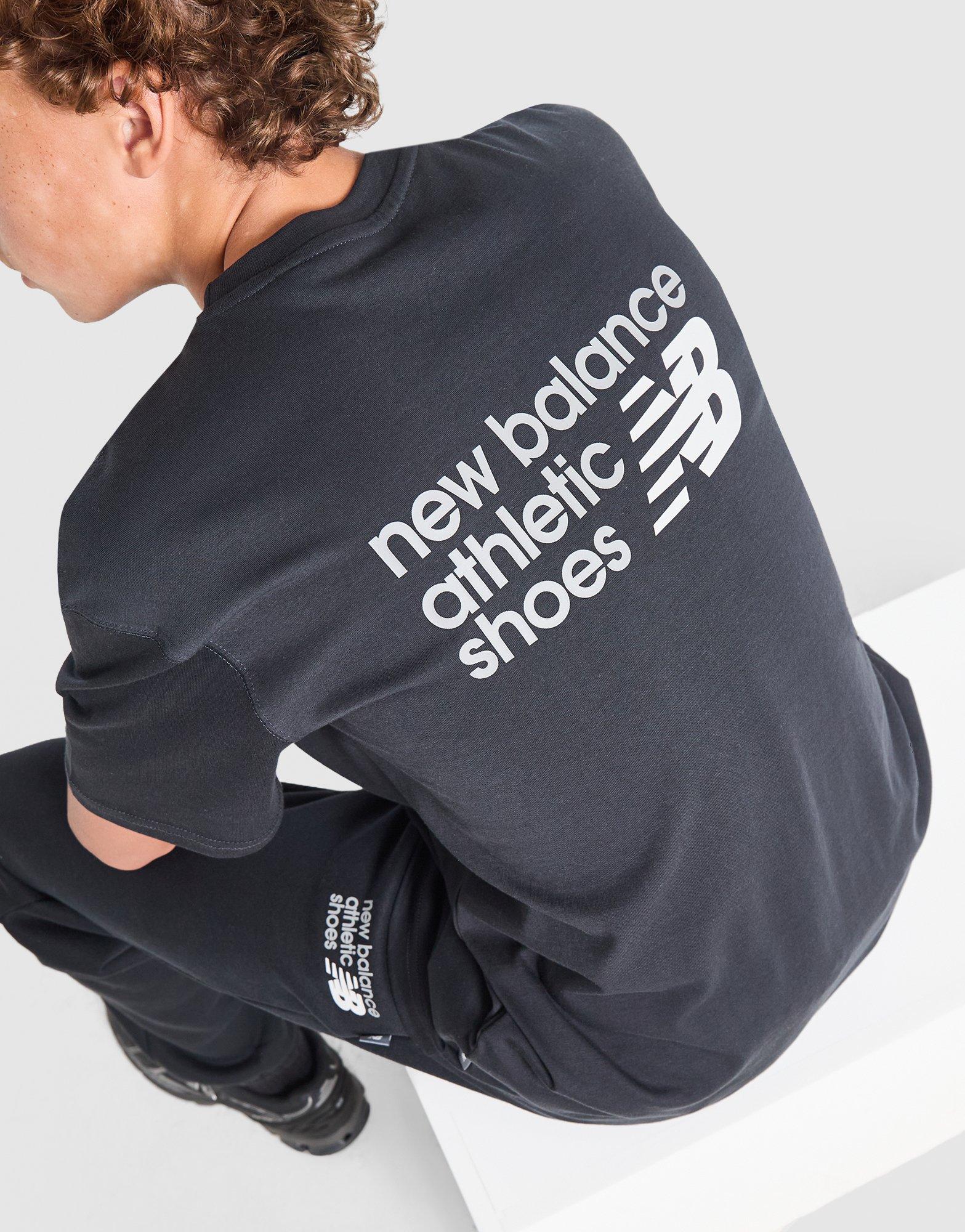 New Balance Linear Back Print T-Shirt Junior