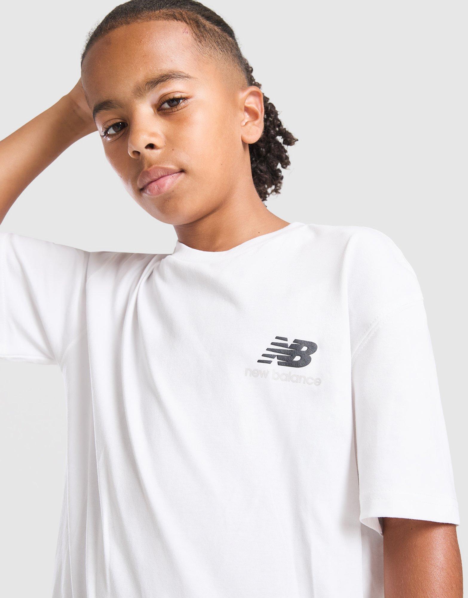 New Balance Multi Logo Back Print T-Shirt Junior