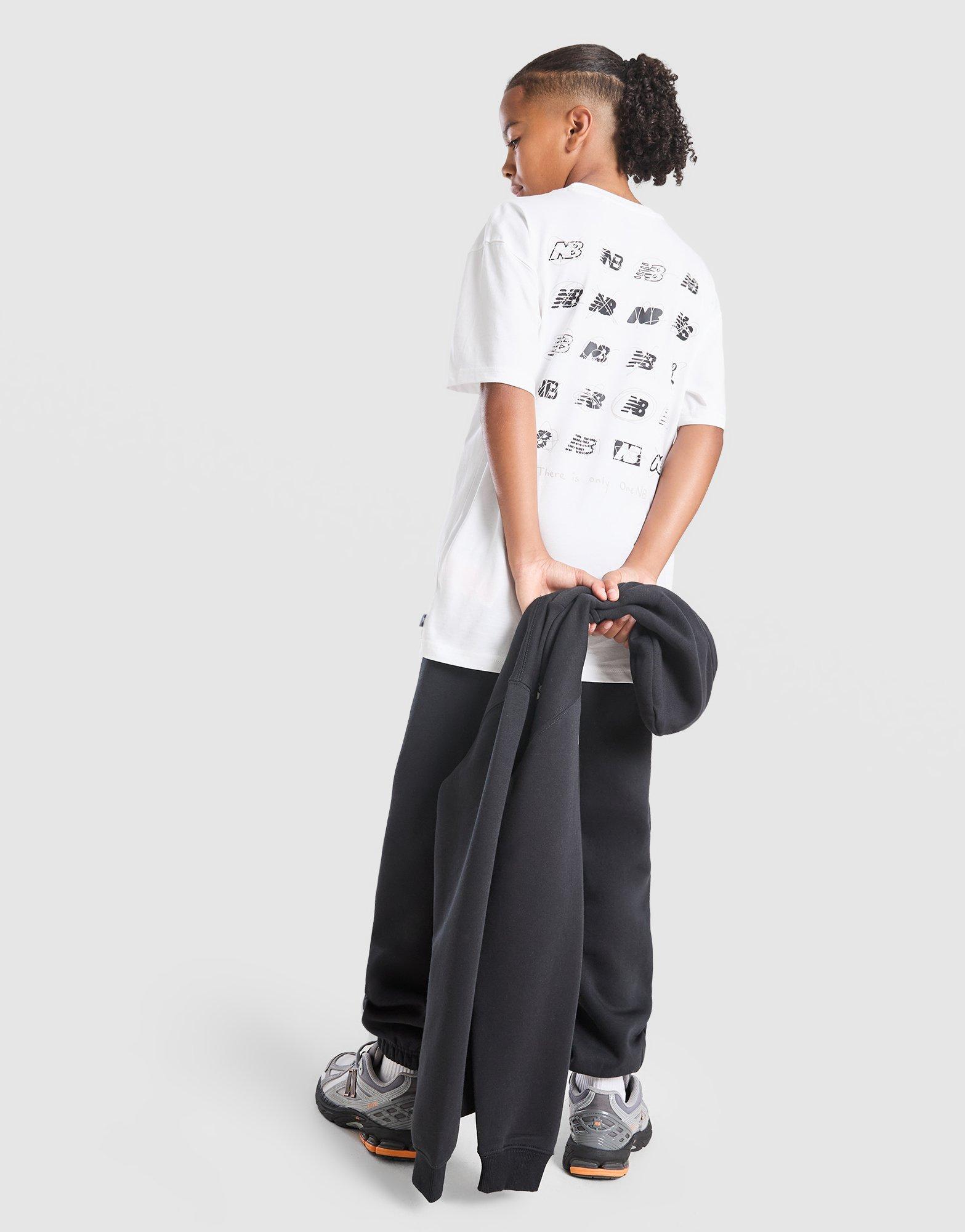 New Balance Multi Logo Back Print T-Shirt Junior