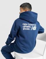 New Balance Linear Back Logo Full Zip Hoodie Junior