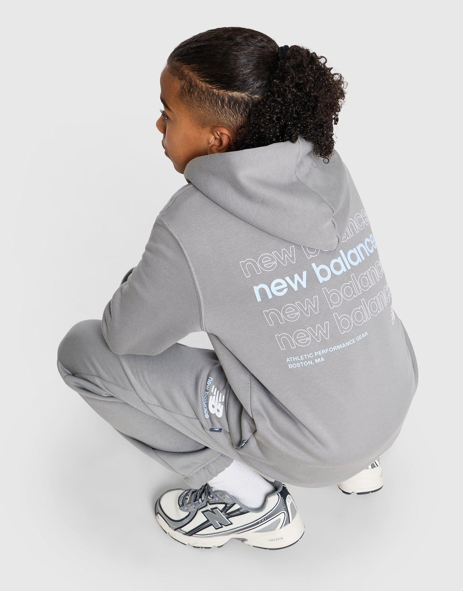 New Balance Stack Back Logo Hoodie Junior