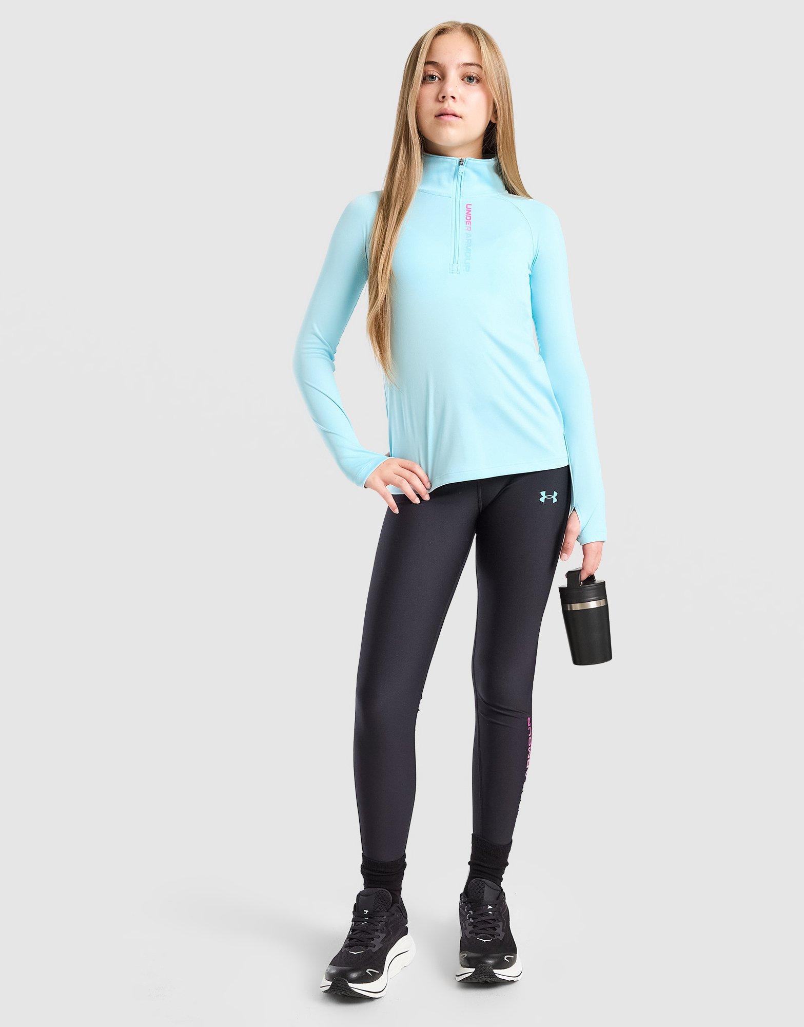 Under Armour Girls' Wordmark 1/2 Zip Top Junior