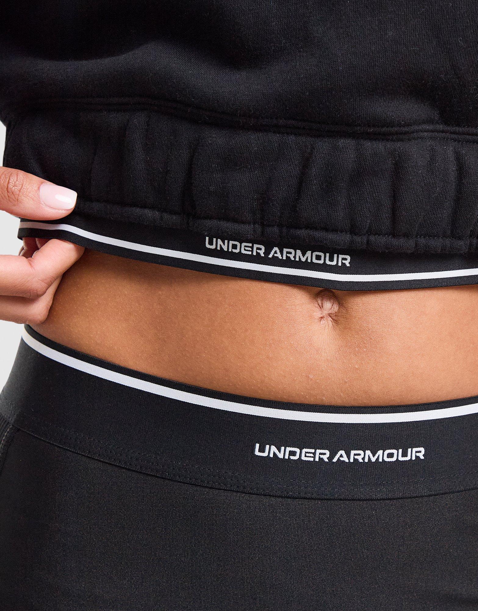 Under Armour Wordmark 1/4 Zip Cropped Sweatshirt