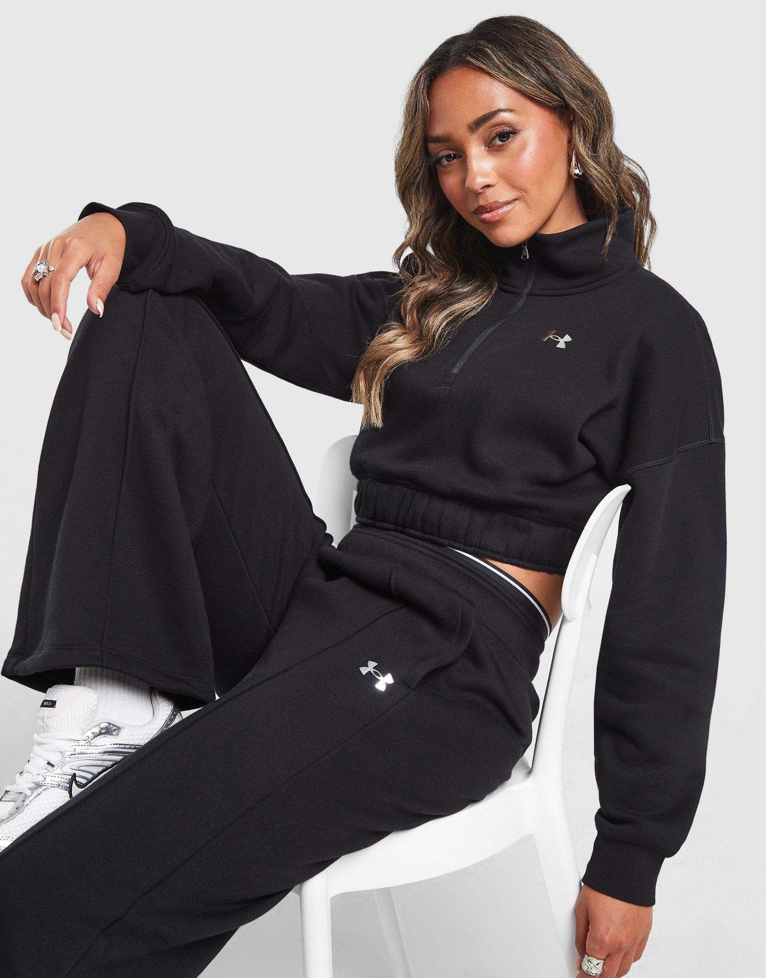 Under Armour Wordmark 1/4 Zip Cropped Sweatshirt