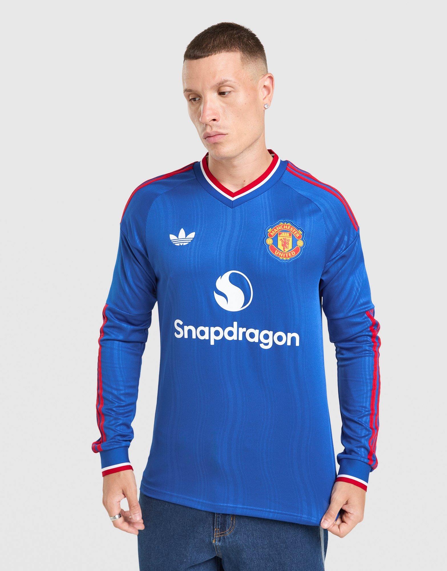 Blue adidas Originals Manchester United FC 2026/27 Long Sleeve