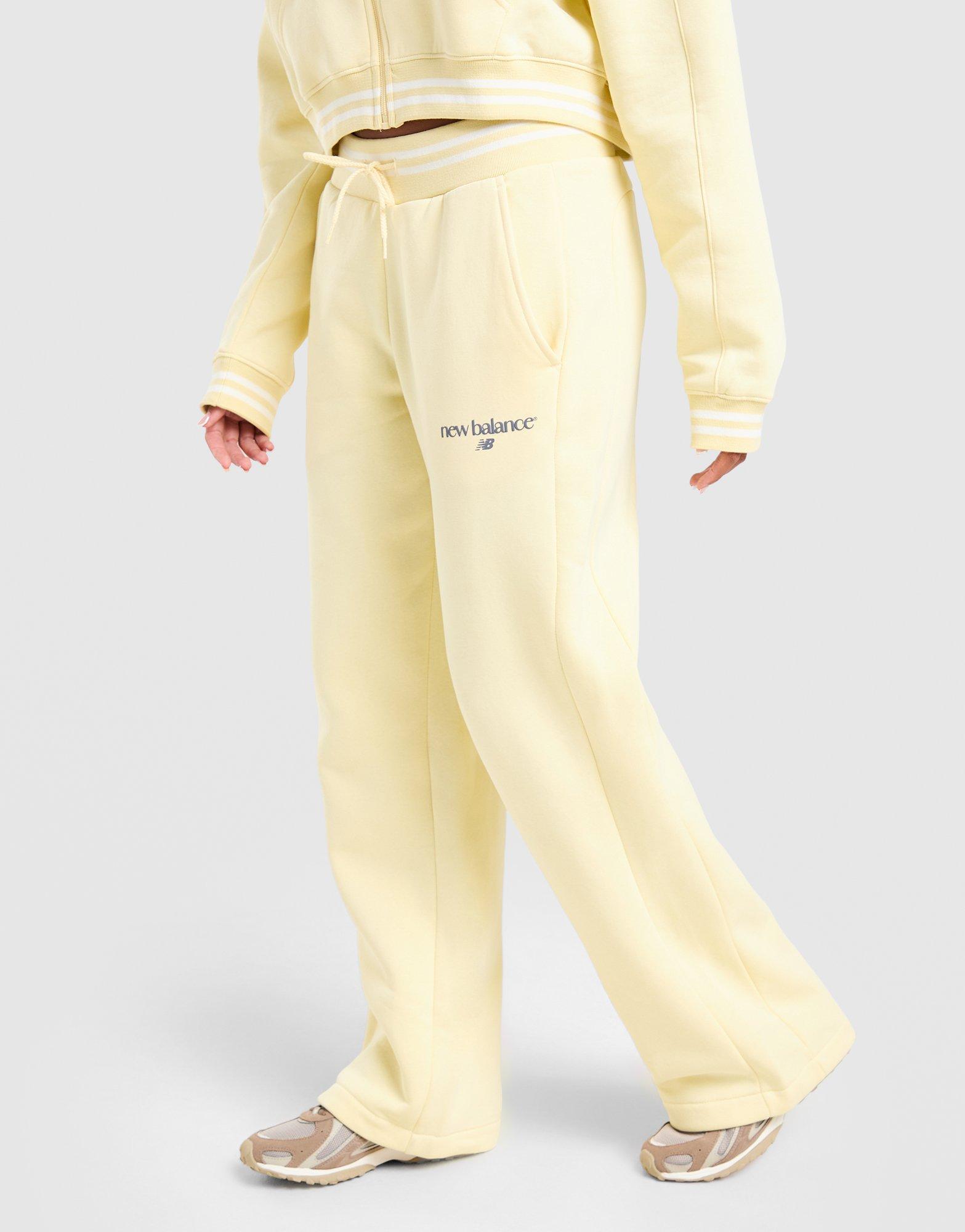 New Balance Ribbed Wide Leg Joggers