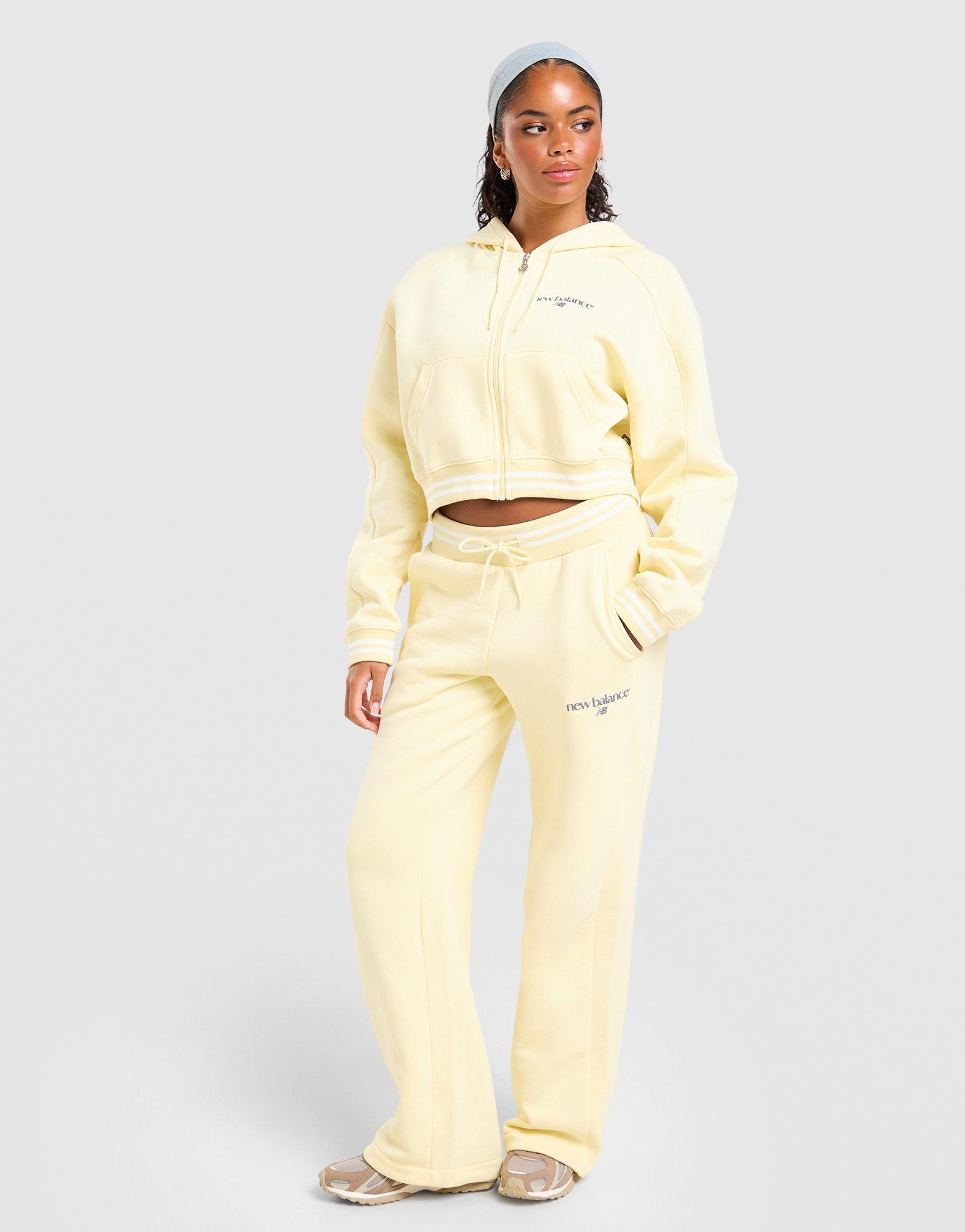 New Balance Ribbed Wide Leg Joggers