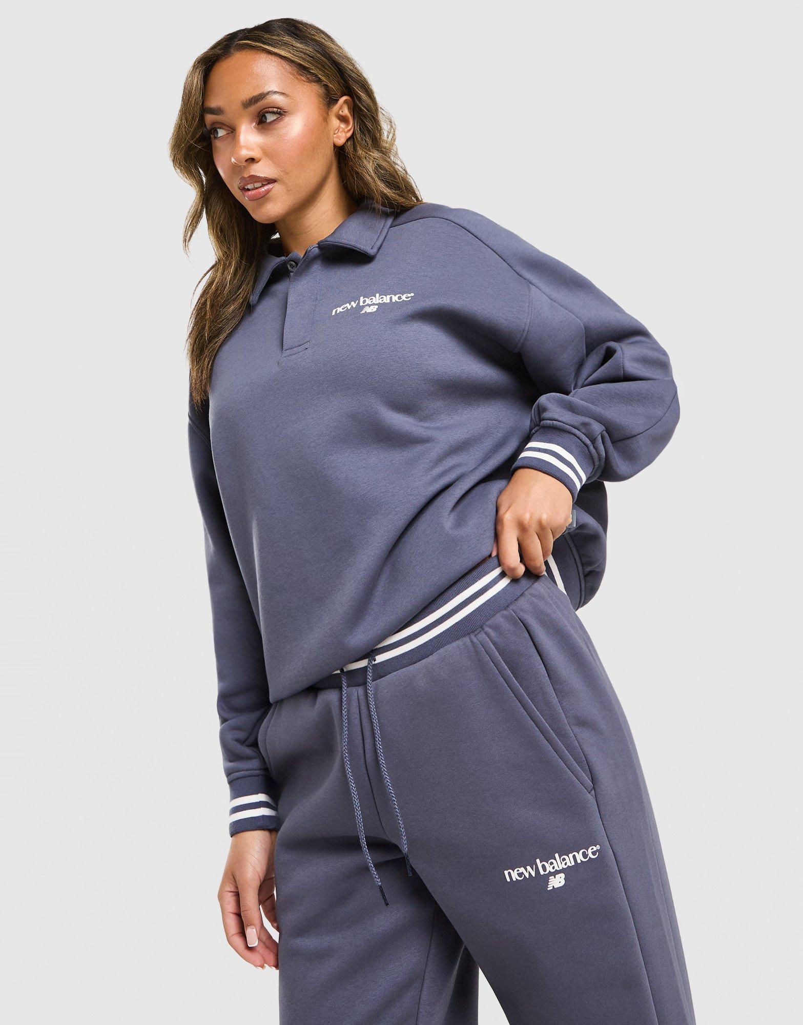 New Balance Longsleeve Fleece Polo Sweatshirt