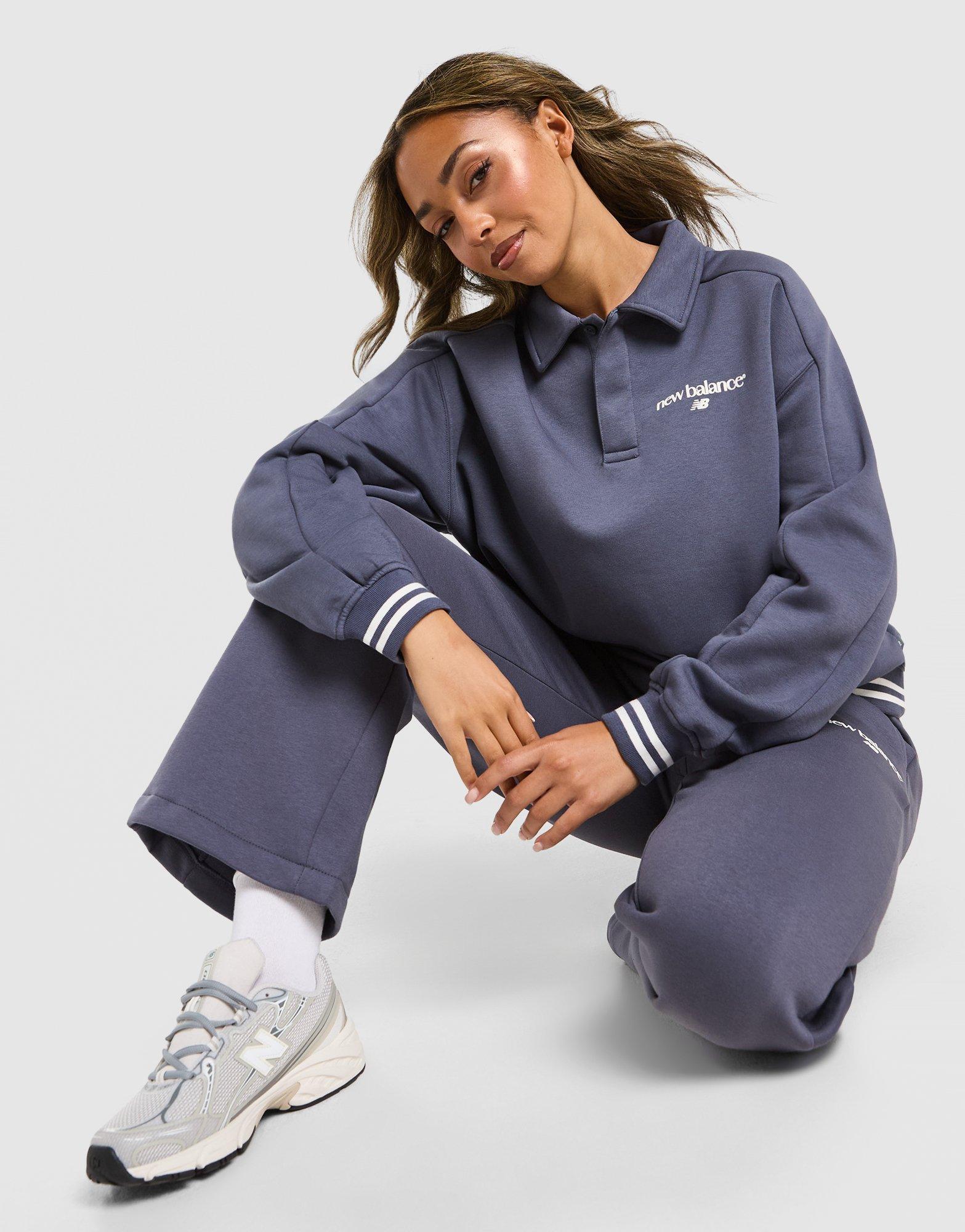 New Balance Felpa Girocollo Polo Fleece Manica Lunga