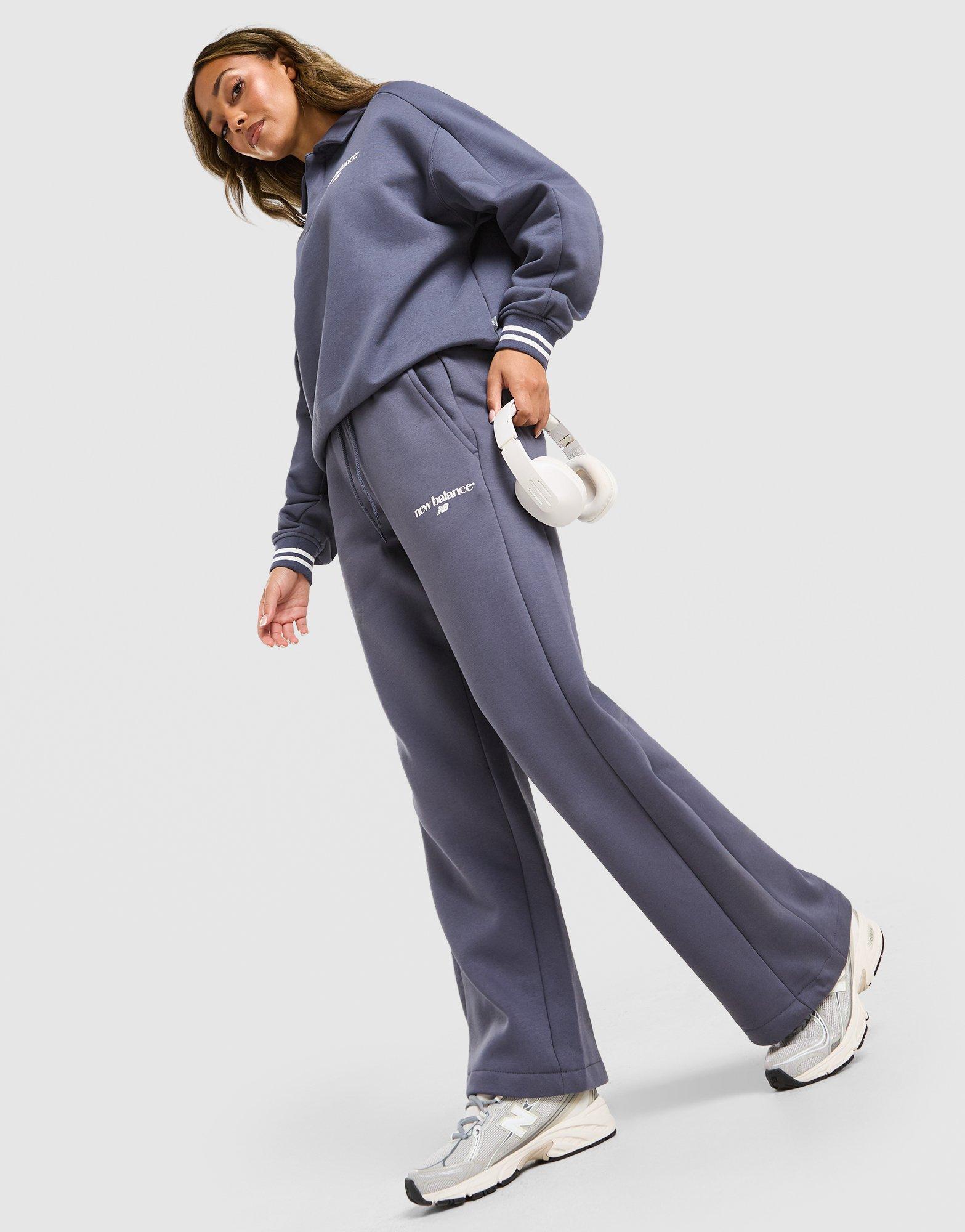 New Balance Joggers Wide Leg Ribbed