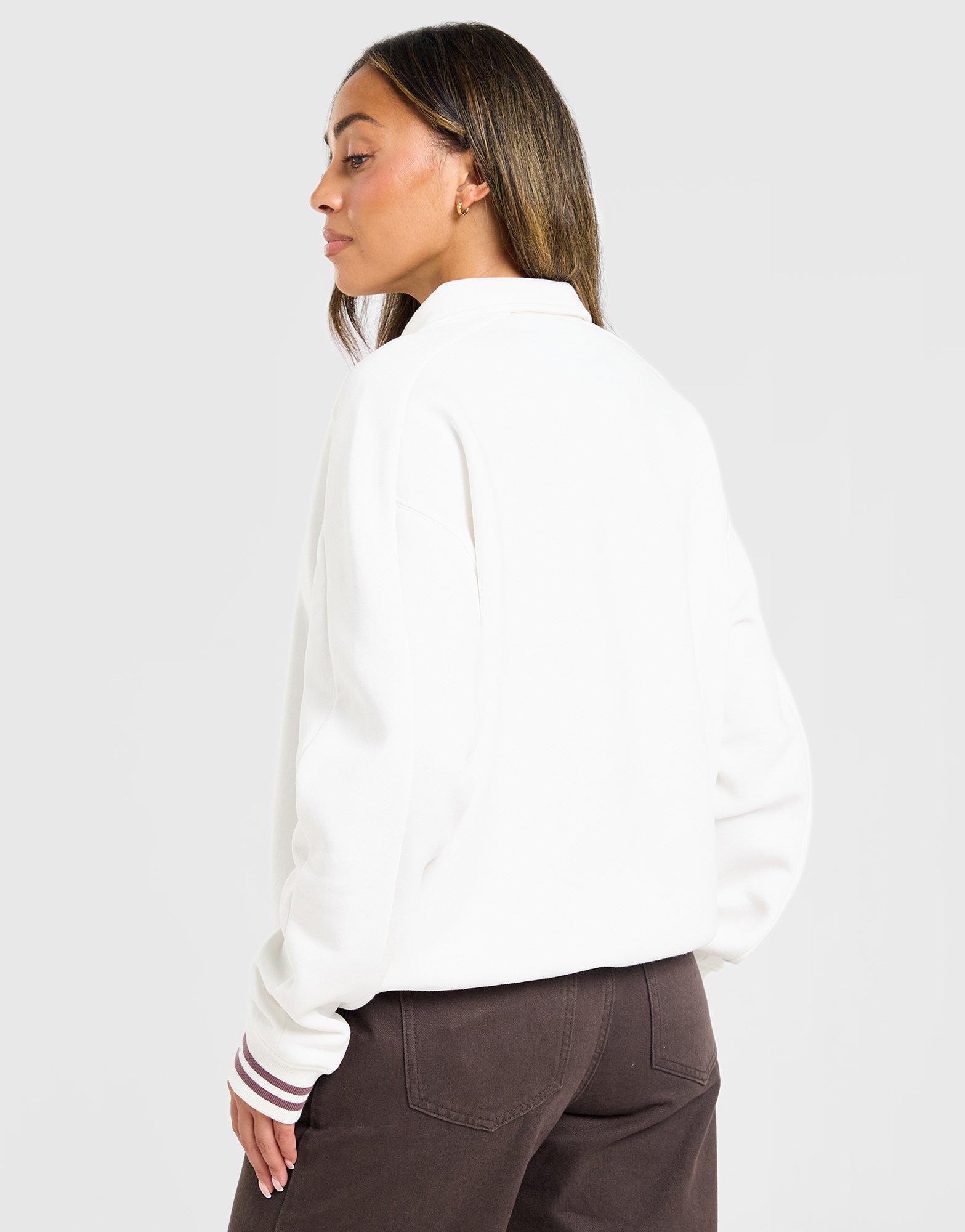 New Balance Long Sleeve Fleece Polo Sweatshirt