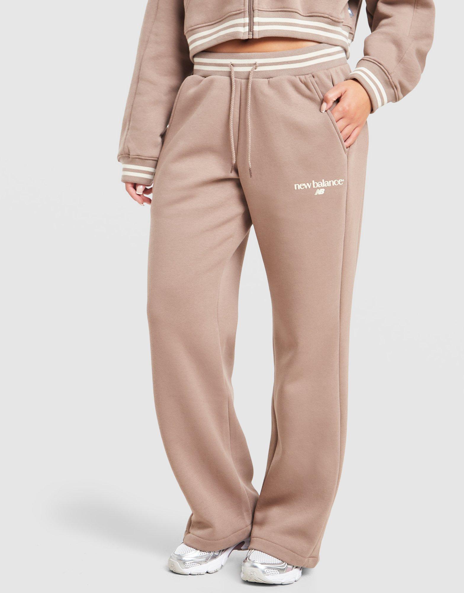 New Balance Ribbed Wide Leg Joggers