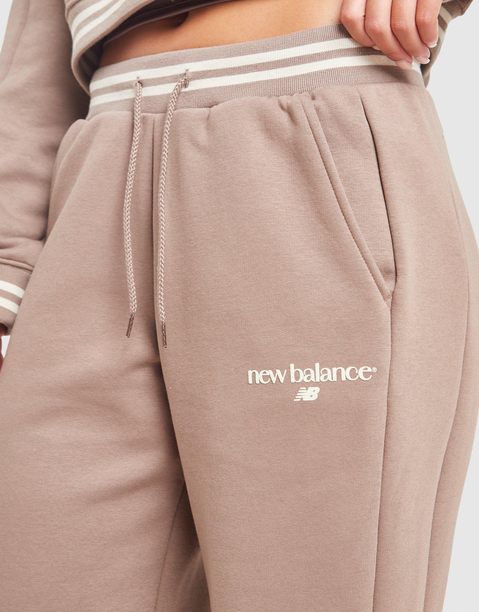 New Balance Ribbed Wide Leg Joggers