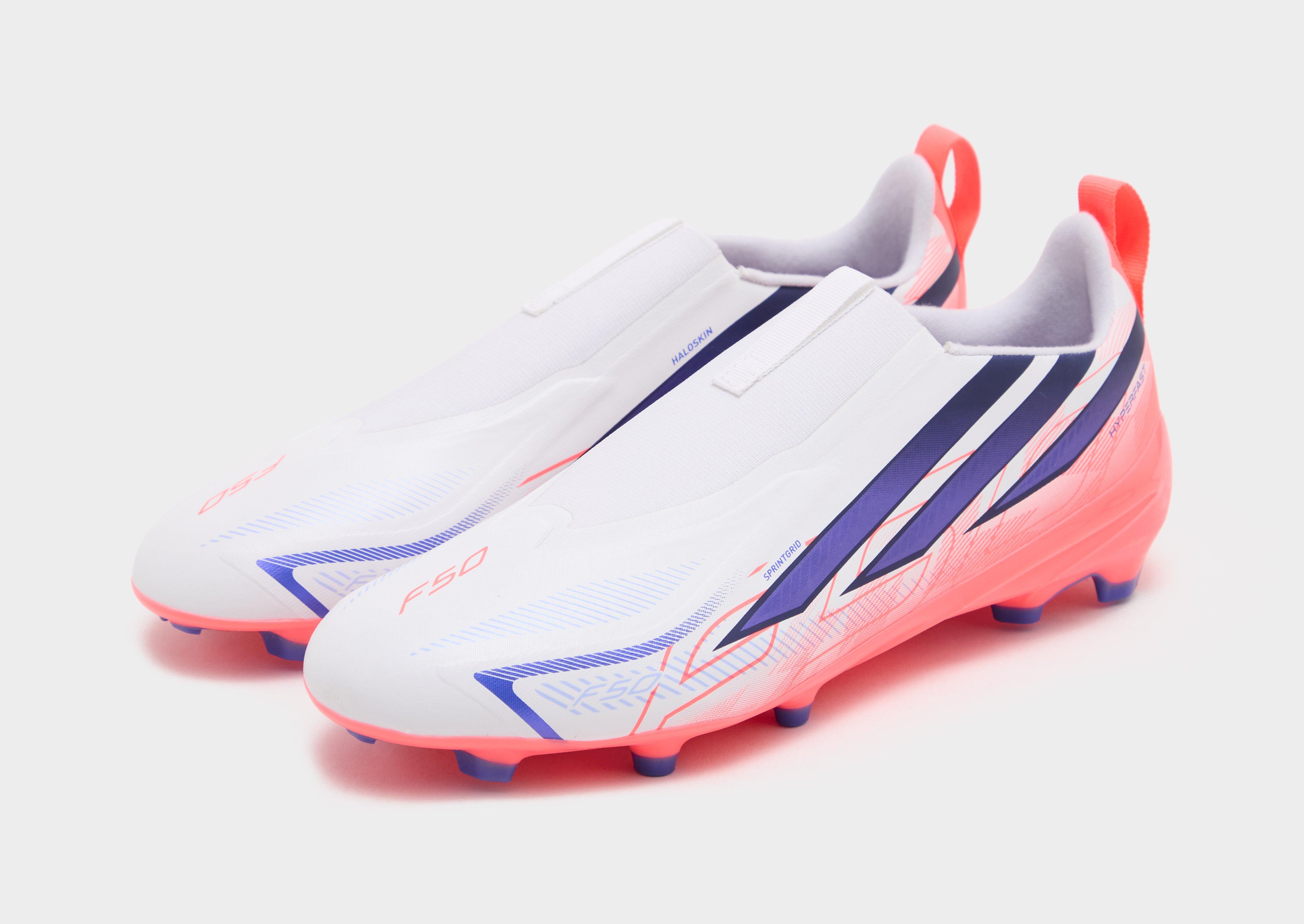adidas Chaussure De Football Sans Lacets F50 Hyperfast League Terrain Souple Enfants
