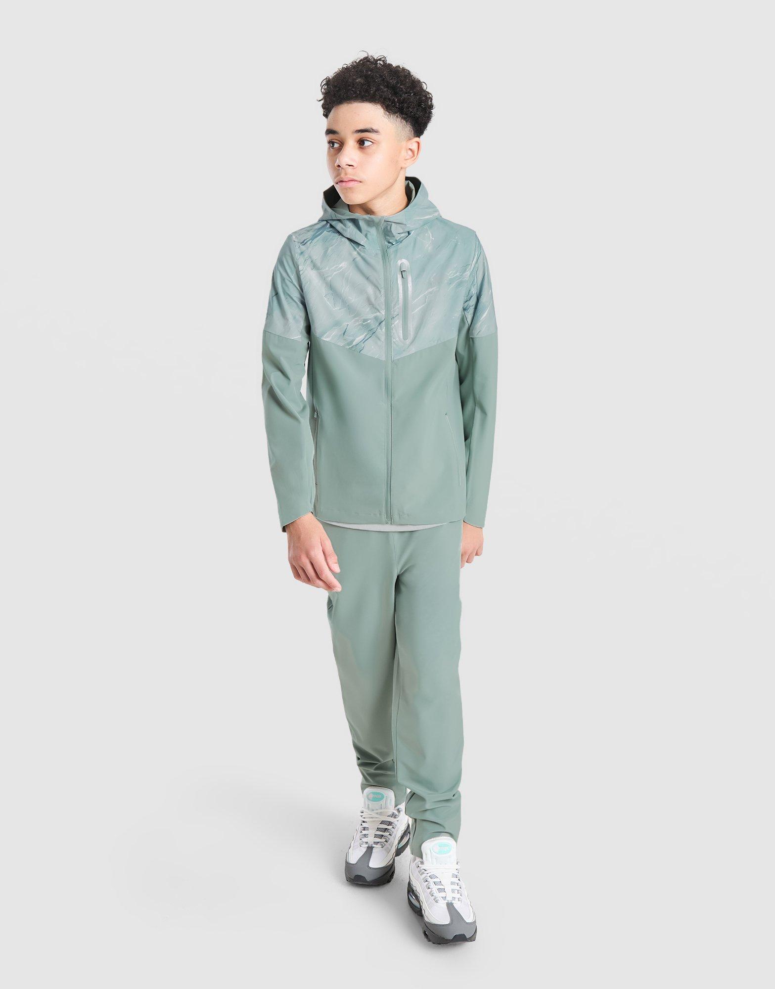Trailberg Slate All Over Print Windbreaker Jacket Junior
