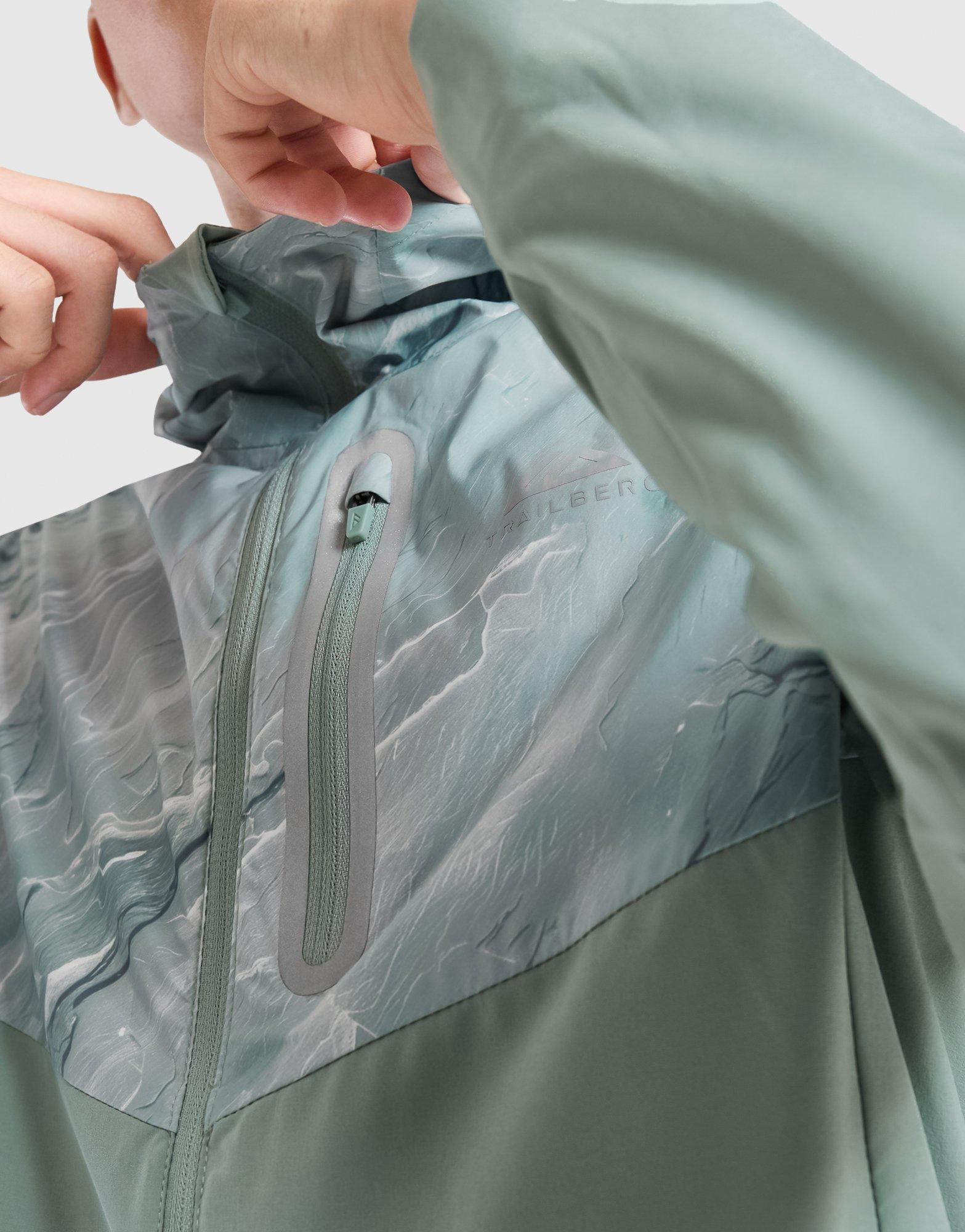 Trailberg Slate All Over Print Windbreaker Jacket Junior