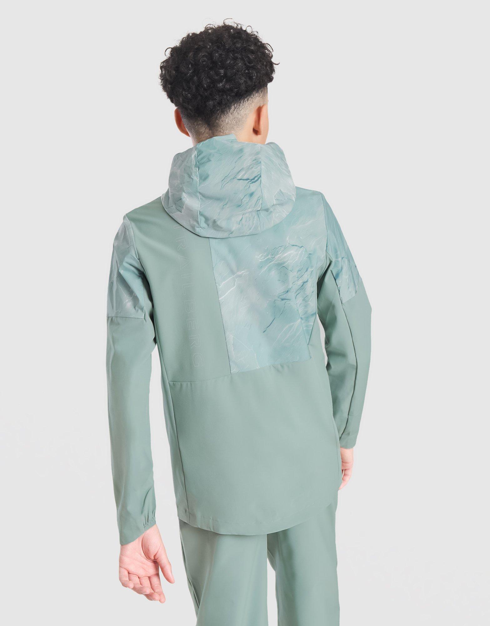 Trailberg Slate All Over Print Windbreaker Jacket Junior