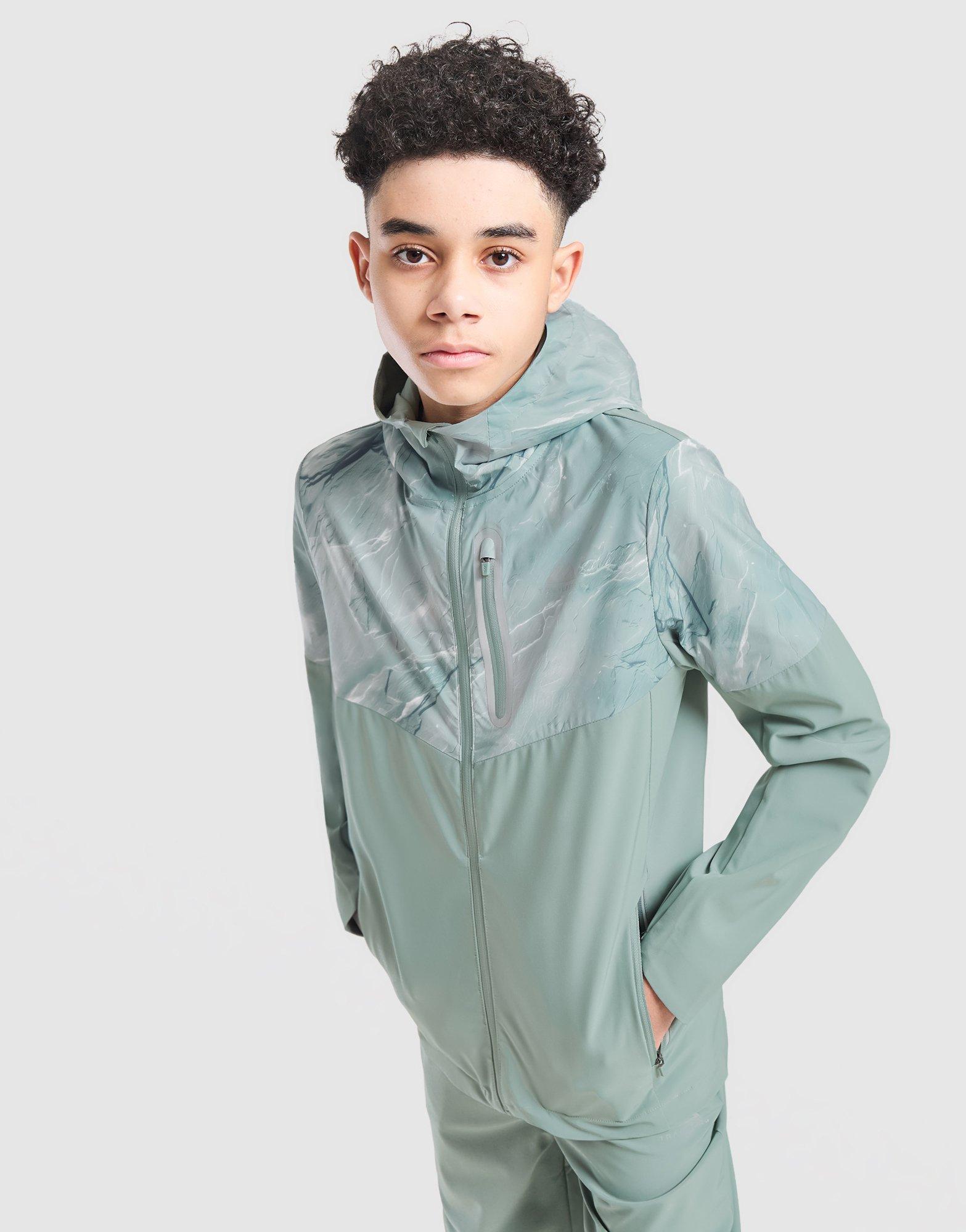 Trailberg Slate All Over Print Windbreaker Jacket Junior