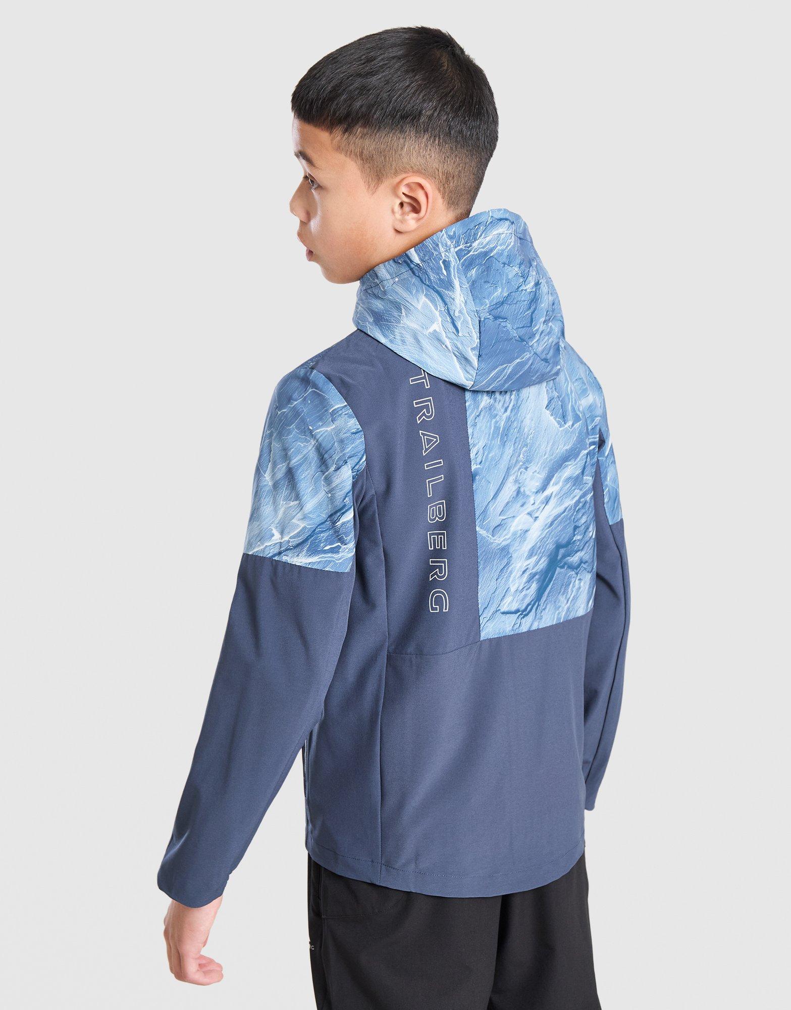 Trailberg Slate All Over Print Windbreaker Jacket Junior