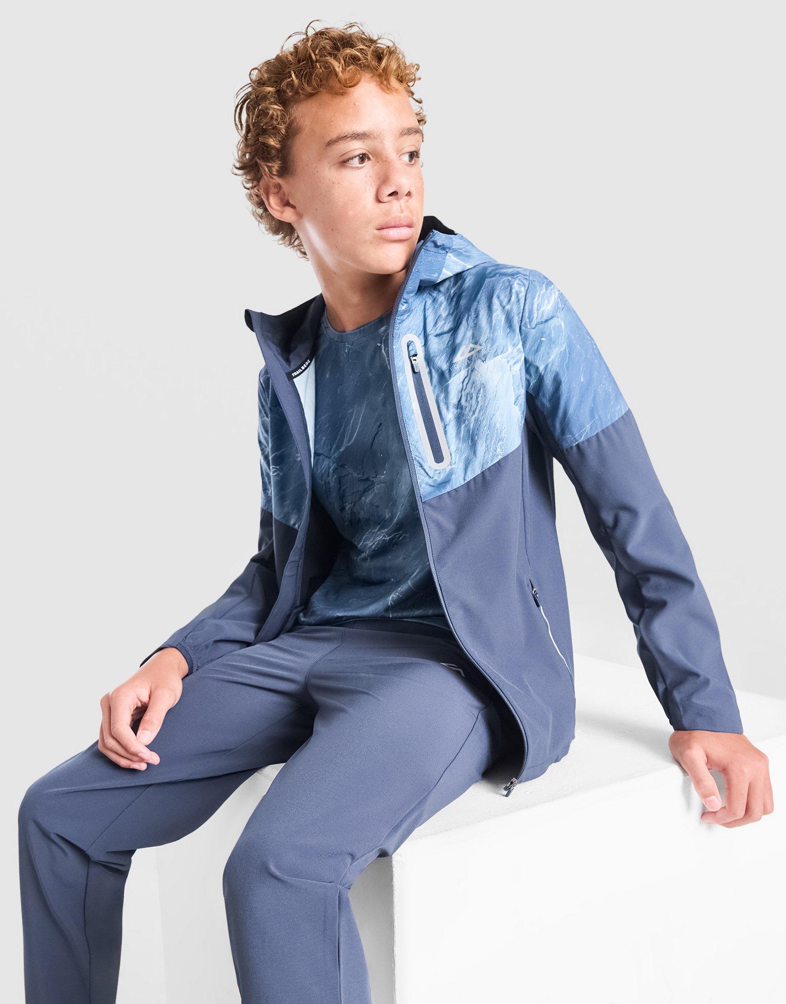 Trailberg Slate All Over Print Windbreaker Jacket Junior