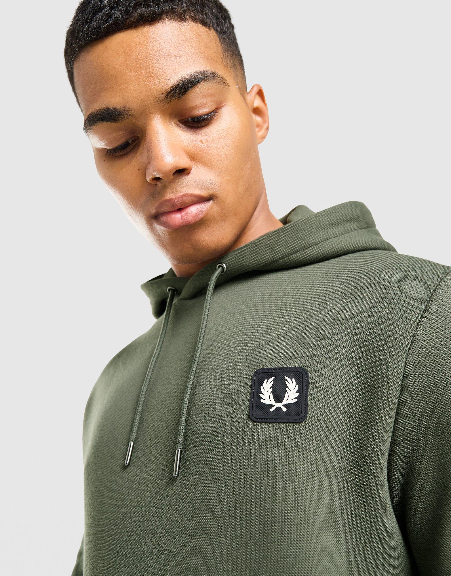 Fred Perry Pique Badge Hoodie