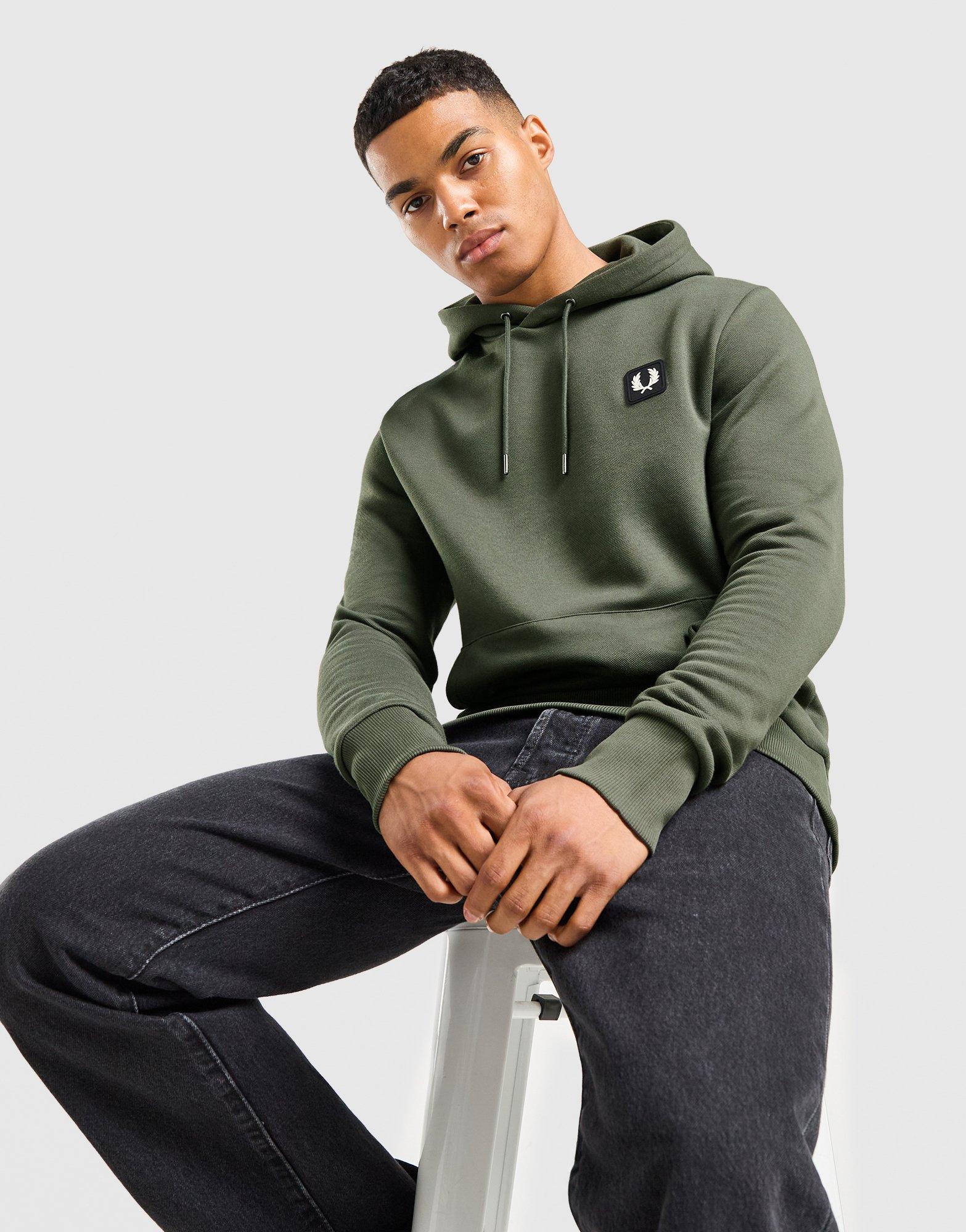 Fred Perry Pique Badge Hoodie