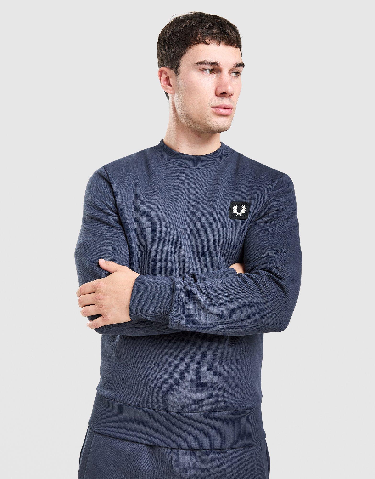 Fred Perry Pique Crew Sweatshirt