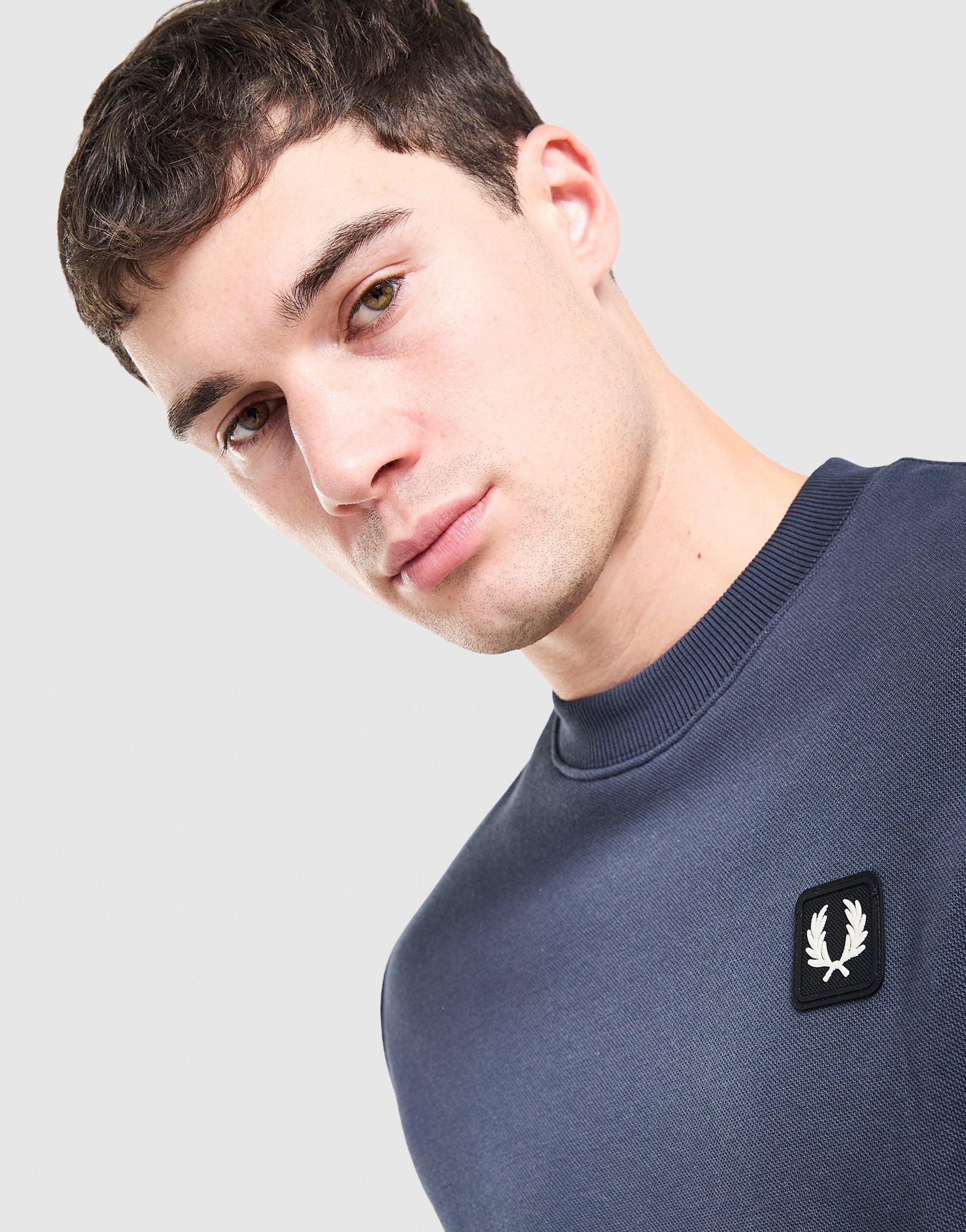 Fred Perry Pique Crew Sweatshirt