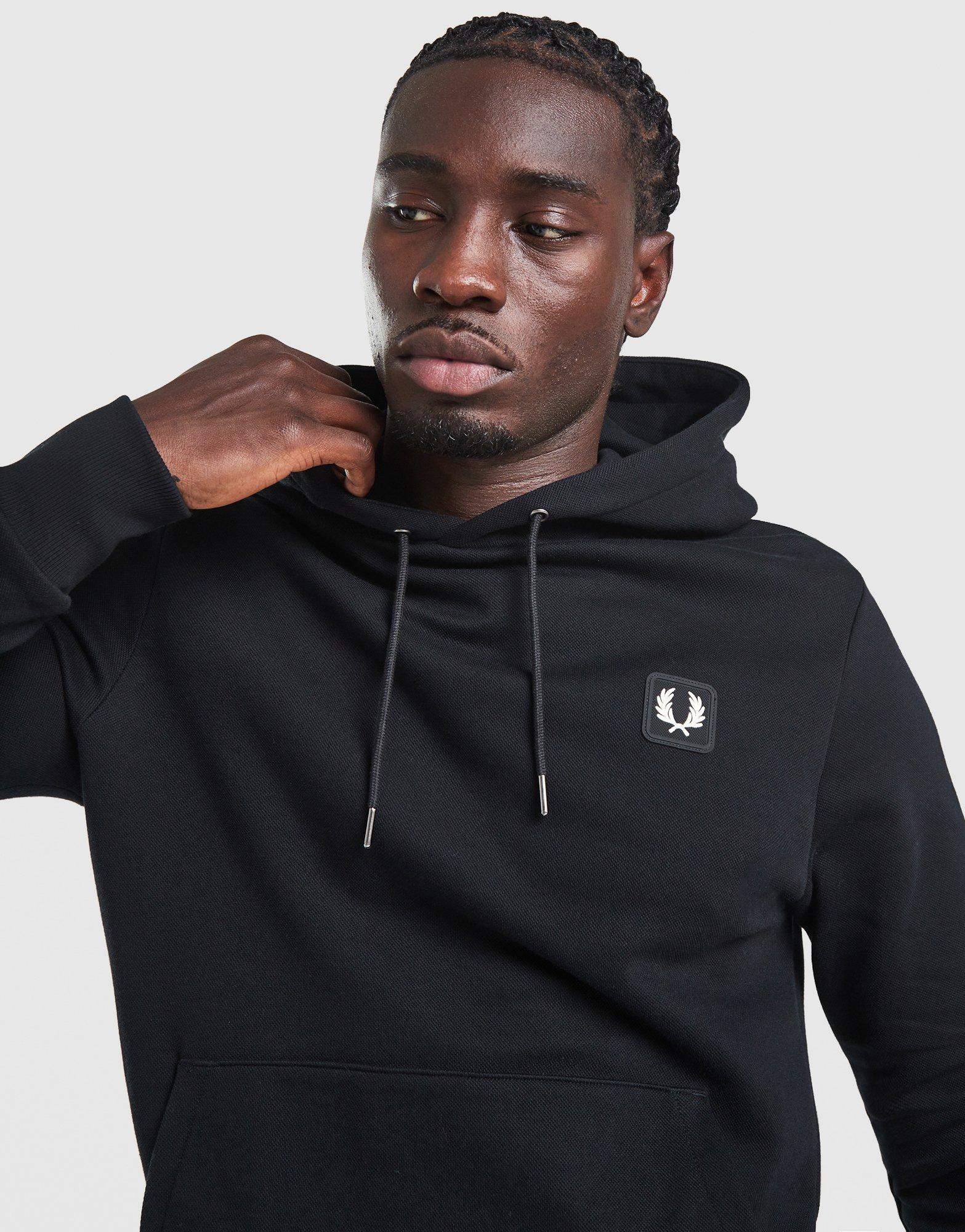 Fred Perry Pique Badge Hoodie