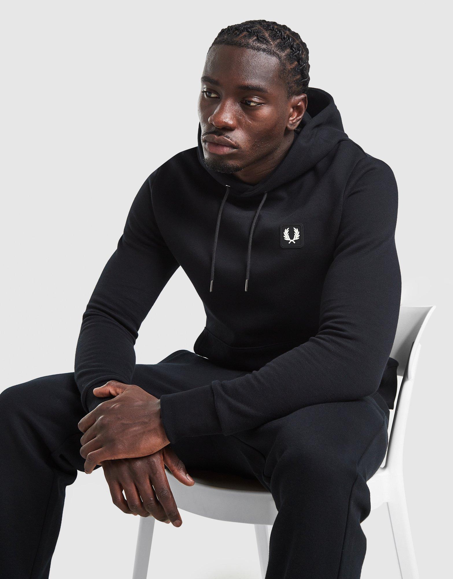 Fred Perry Pique Badge Hoodie