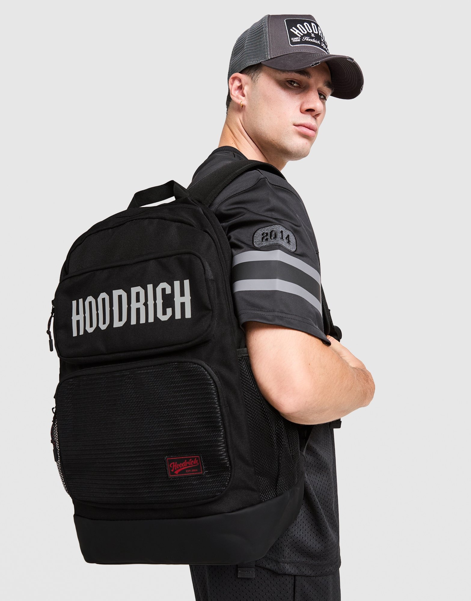 Black Hoodrich Core Multi Pocket Backpack - JD Sports Global