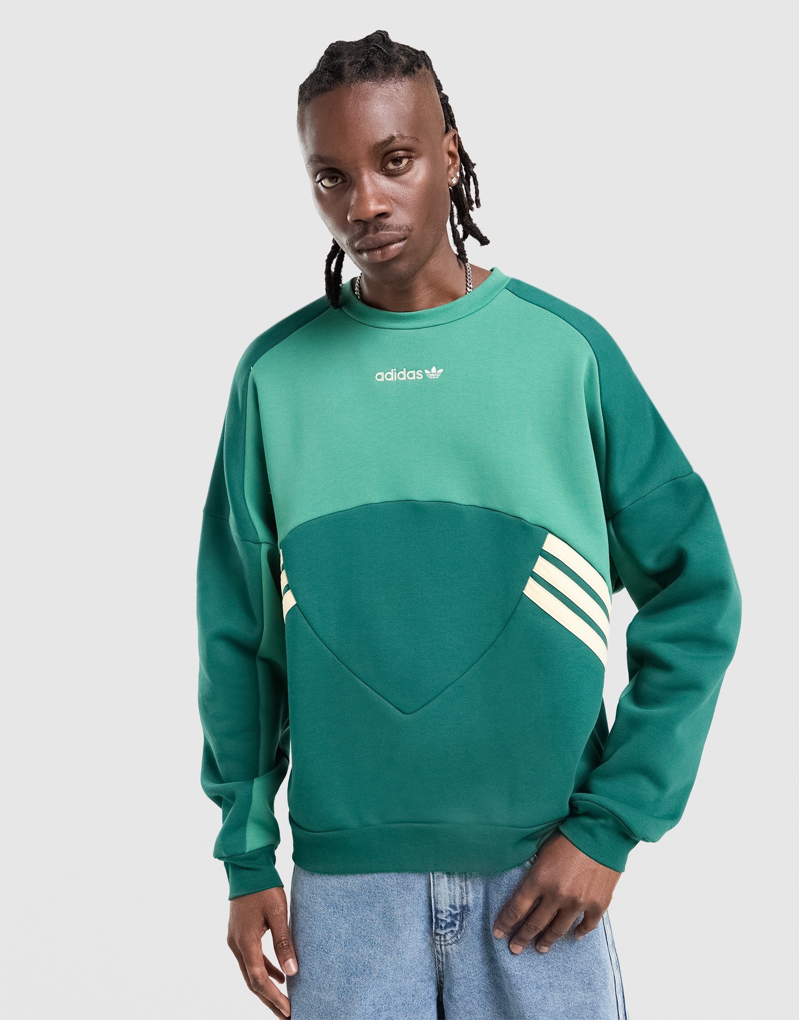 Green adidas Munich 93 Crew Sweatshirt - JD Sports Global